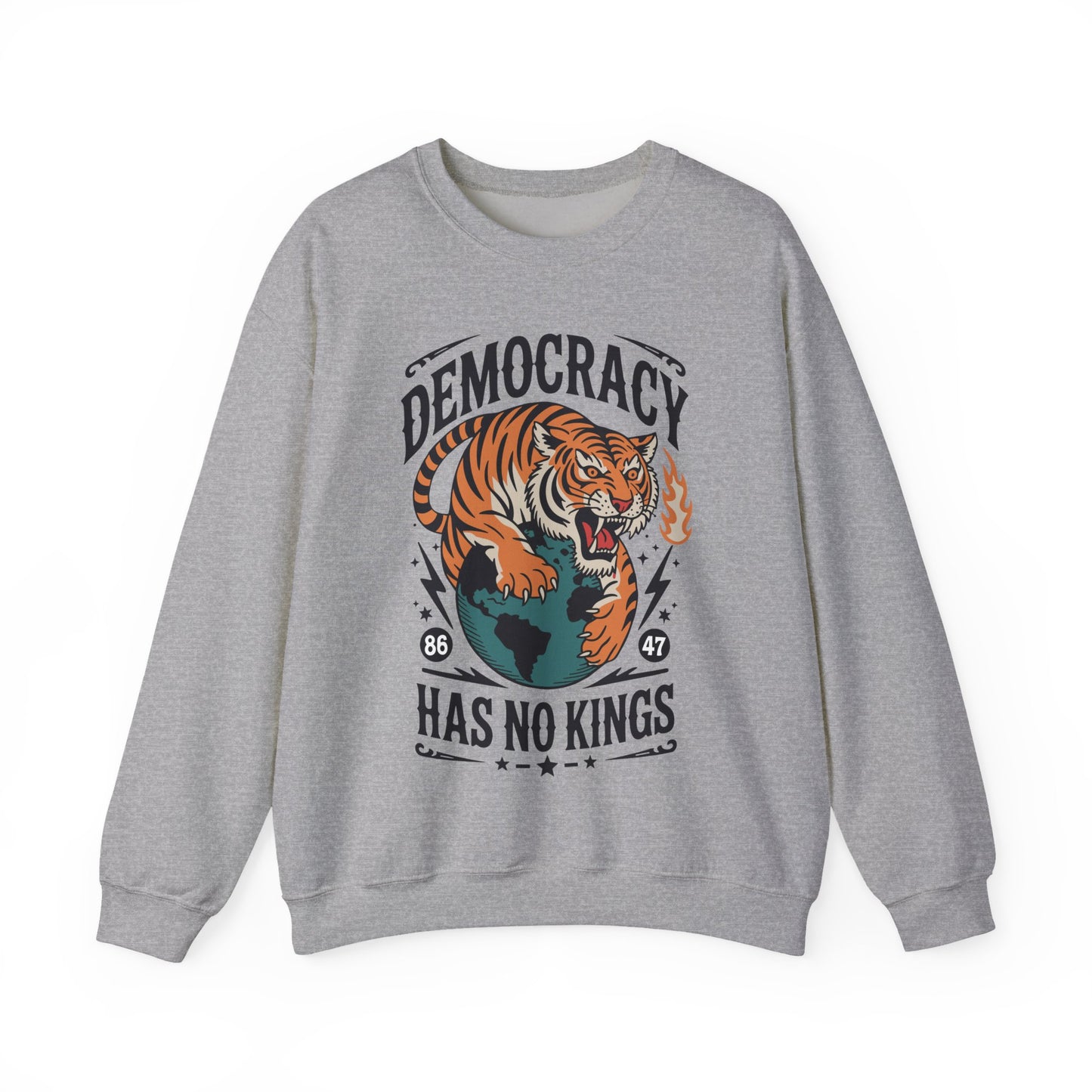Democracy Has No King 8647 Anti Trump America Social Justice Sweatshirt