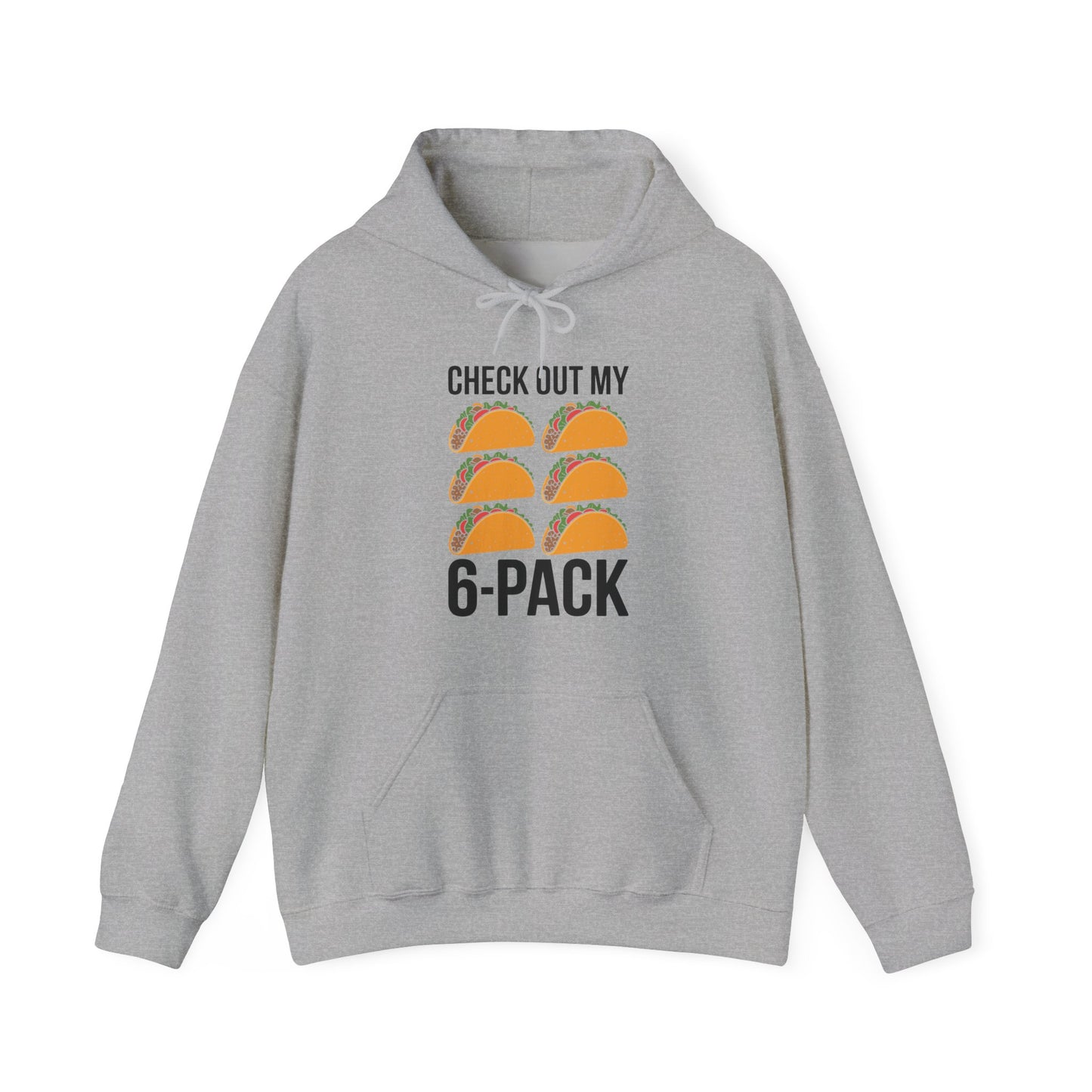 6 Pack Fitness Taco Funny Mexican Gym Top for Taco Lovers Hoodie