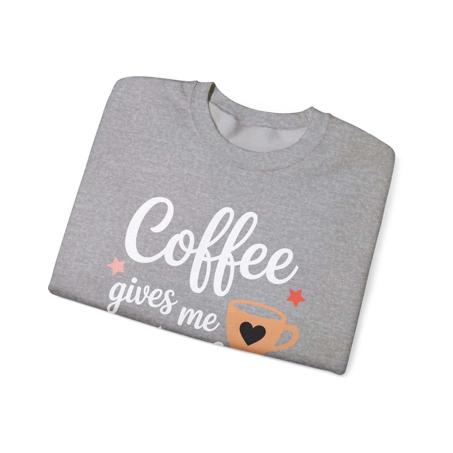 Coffee Gives Me Teacher Powers, Cute Teacher Appreciation Sweatshirt
