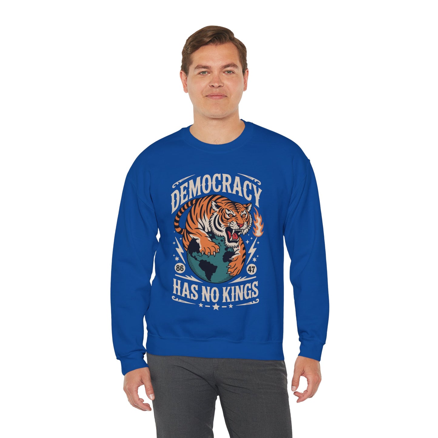Democracy Has No King 8647 Anti Trump America Social Justice Sweatshirt