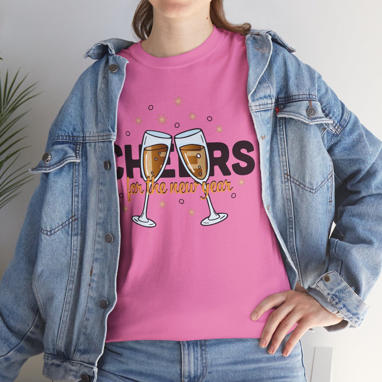 Happy New Year Cheers T-Shirt Festive New Year’s Eve Party Tee for Men and Women