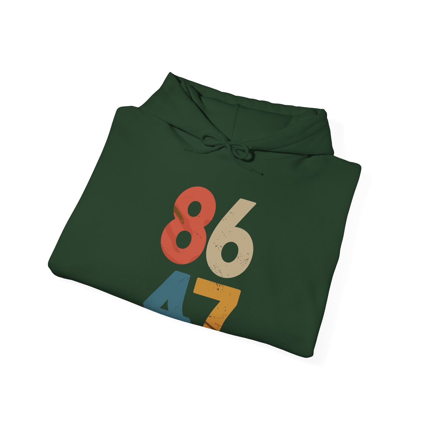 Classic Vintage 80s Style 86 47 Anti Trump Hoodie
