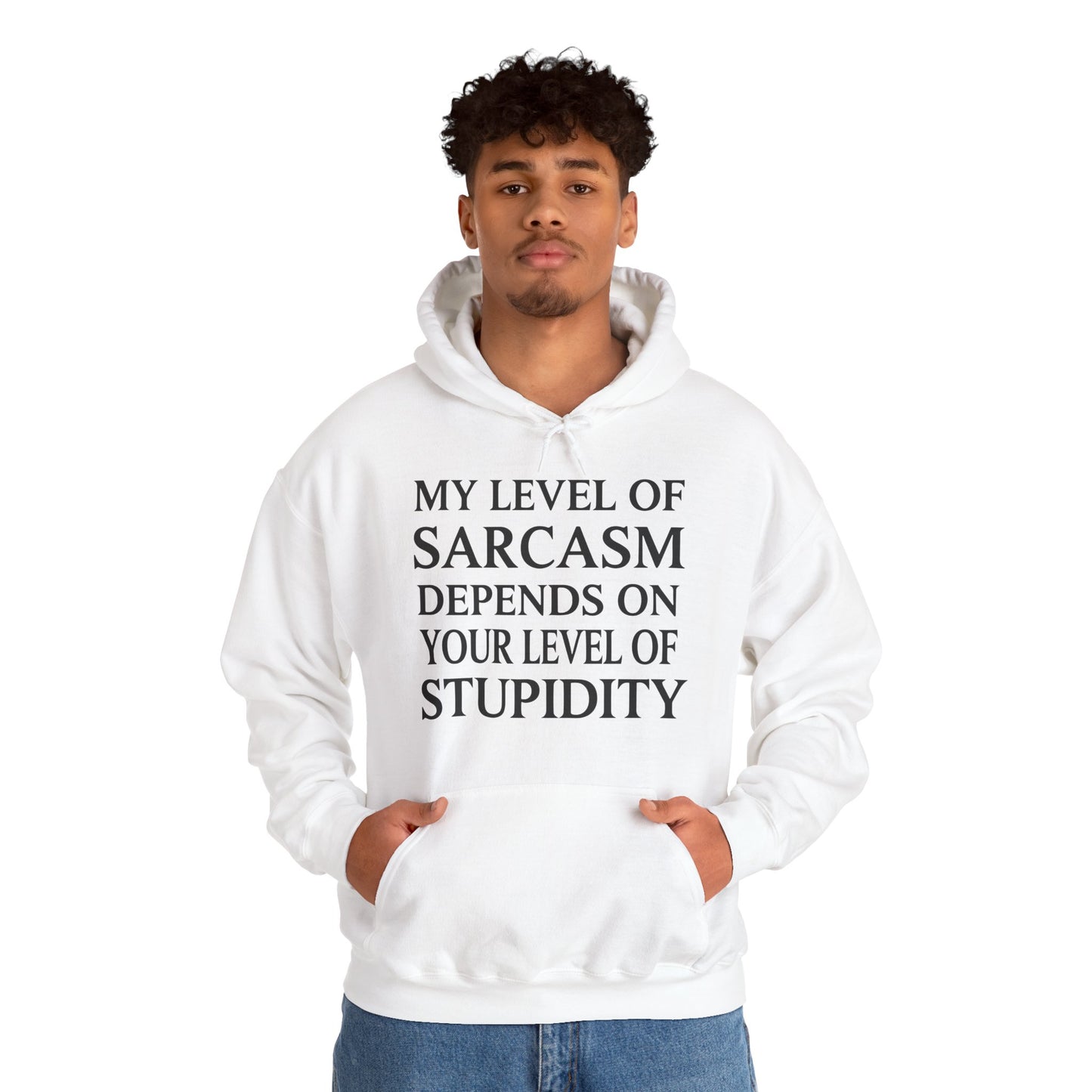 Funny Sarcastic Humor My Level of Sarcasm Sarcastic Quote Hoodie