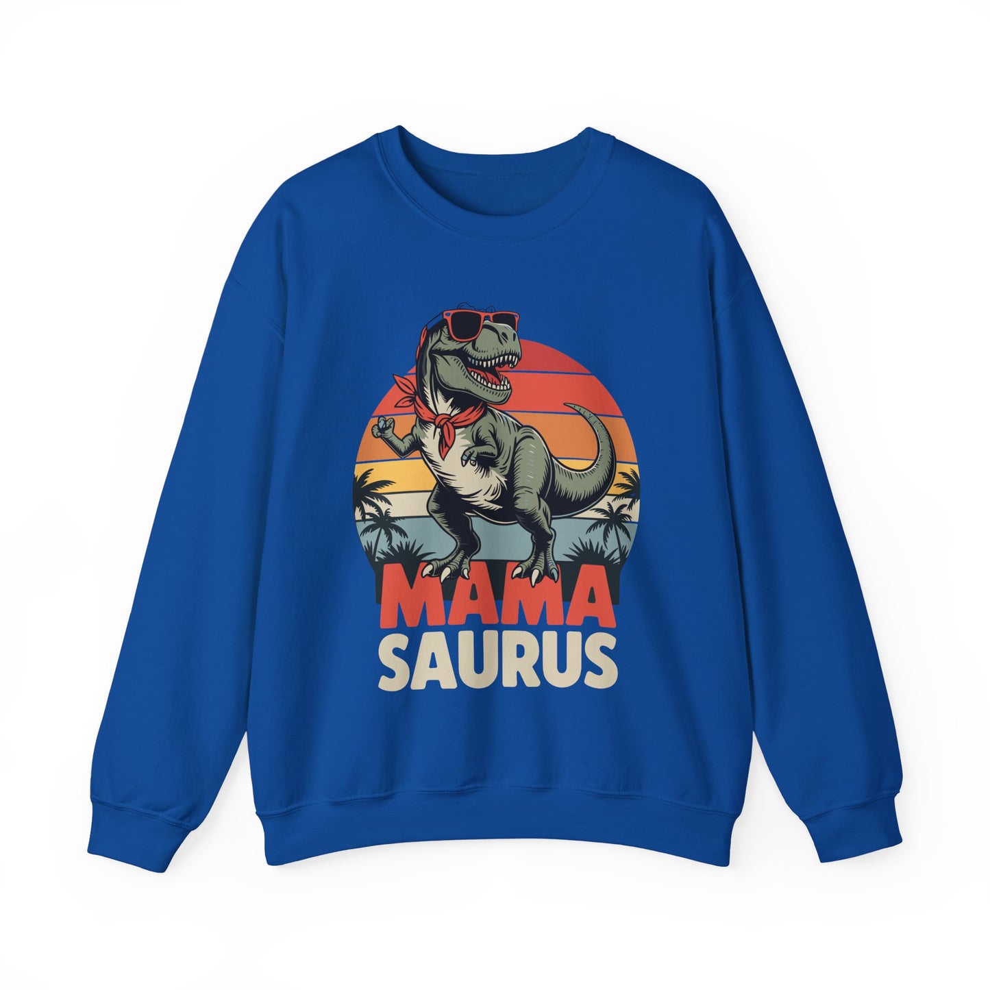 Mamasaurus T Rex Dinosaur Mama Saurus Family Matching Women Sweatshirt