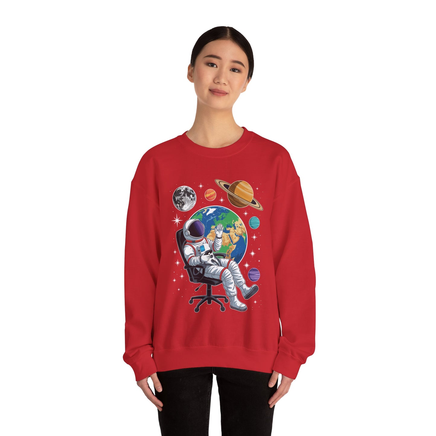 Astronaut Gamer Space Gaming System Planets Sweatshirt