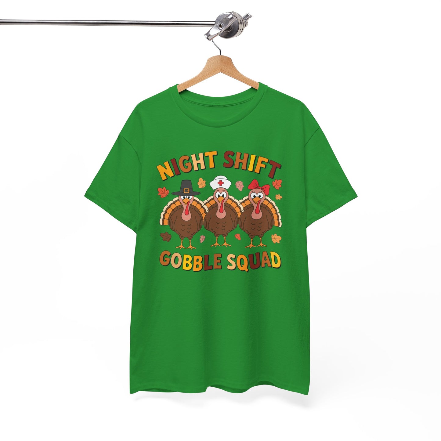 Night Shift Gobble Squad Night Worker Staff Thanksgiving T-Shirt
