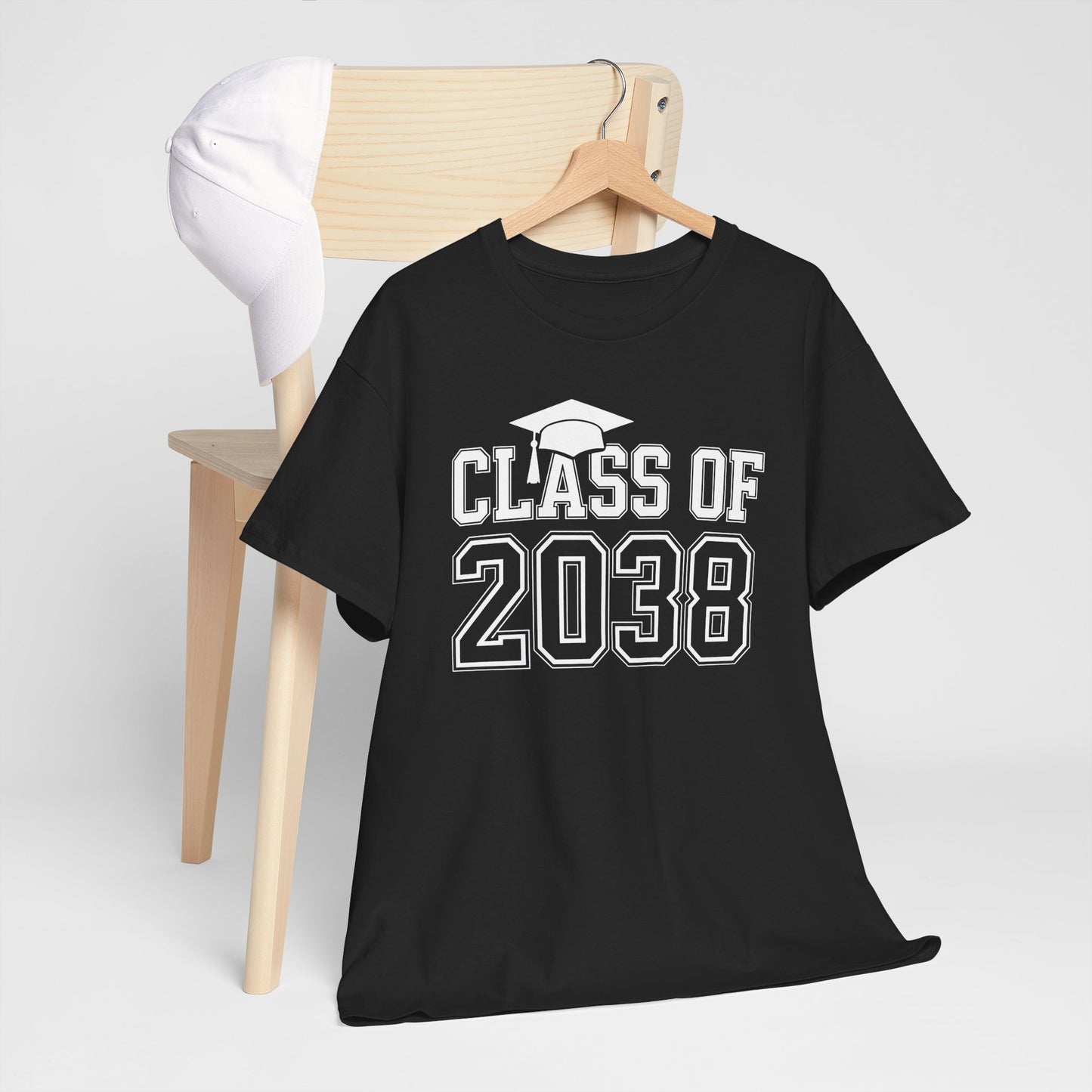 Class of 2038 Grow With Me Funny Kindergarten Back To School T-Shirt