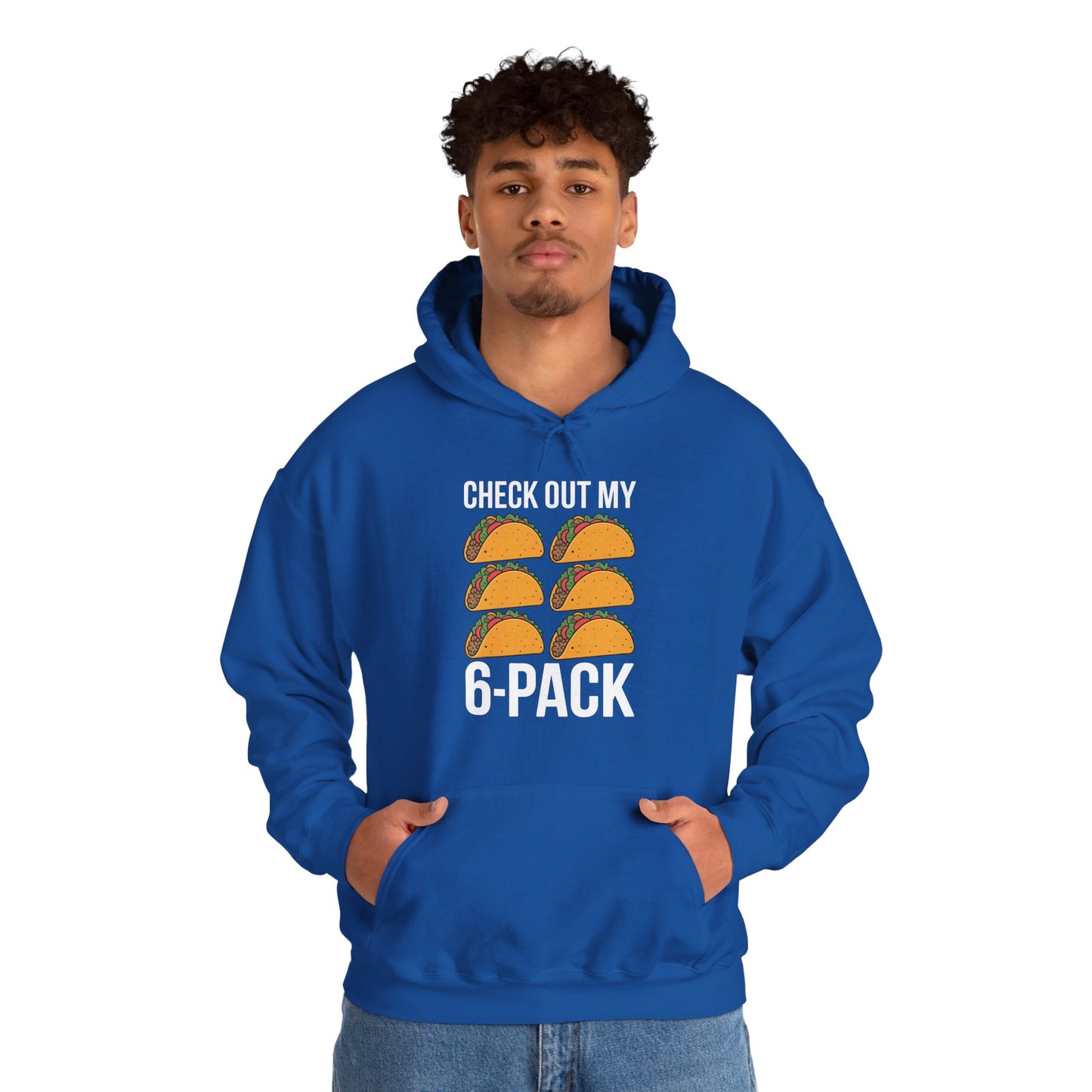 6 Pack Fitness Taco Funny Mexican Gym Top for Taco Lovers Hoodie