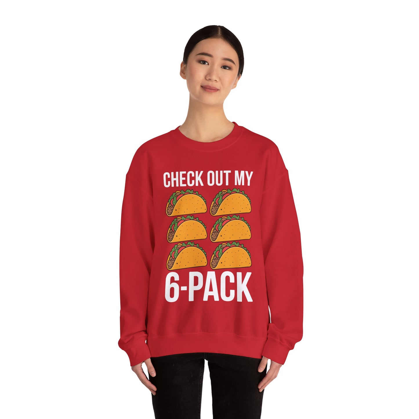 6 Pack Fitness Taco Funny Mexican Gym Top for Taco Lovers Sweatshirt