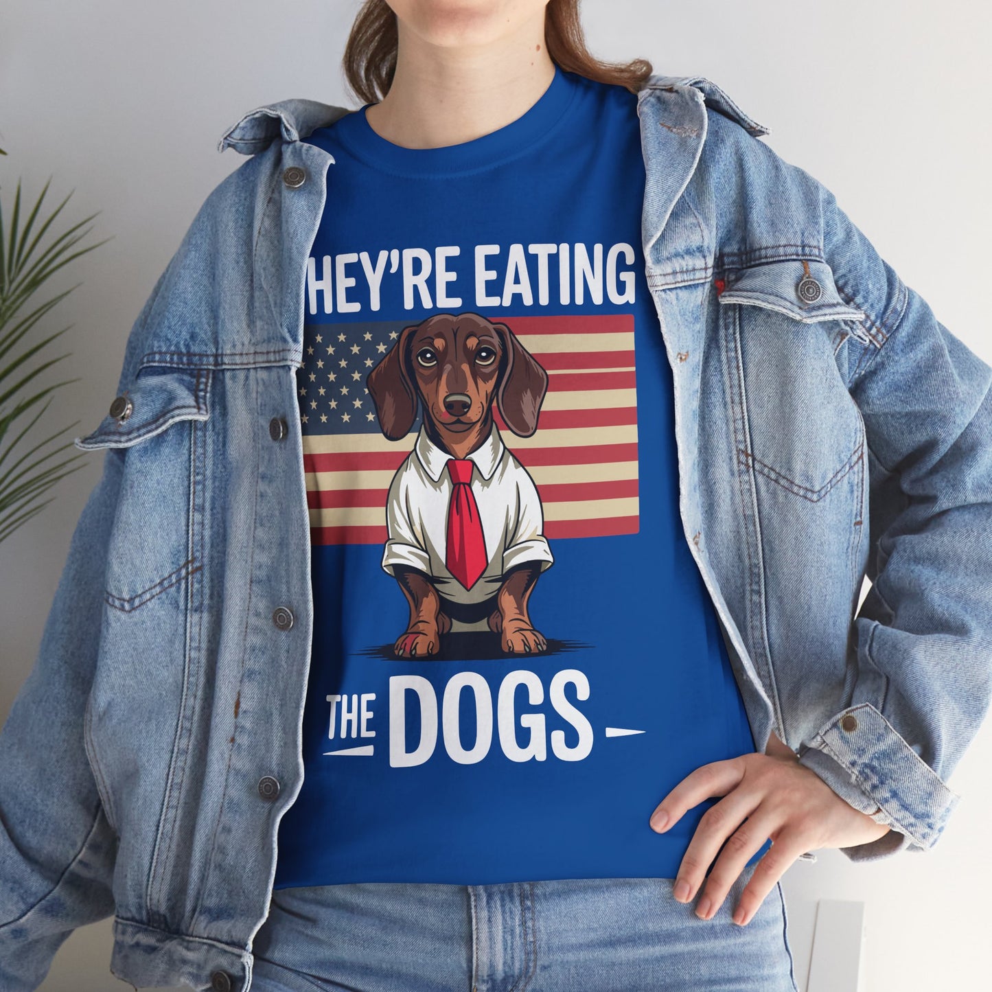 They're Eating the Dogs Trump Hot Dog T-Shirt For Men Women