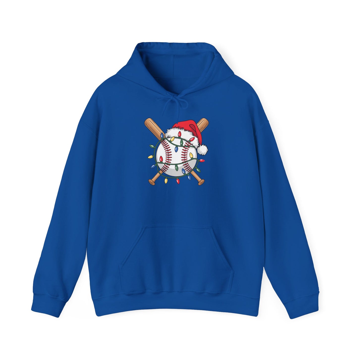 Santa Sports Design For Men Boys Christmas Baseball Player Hoodie