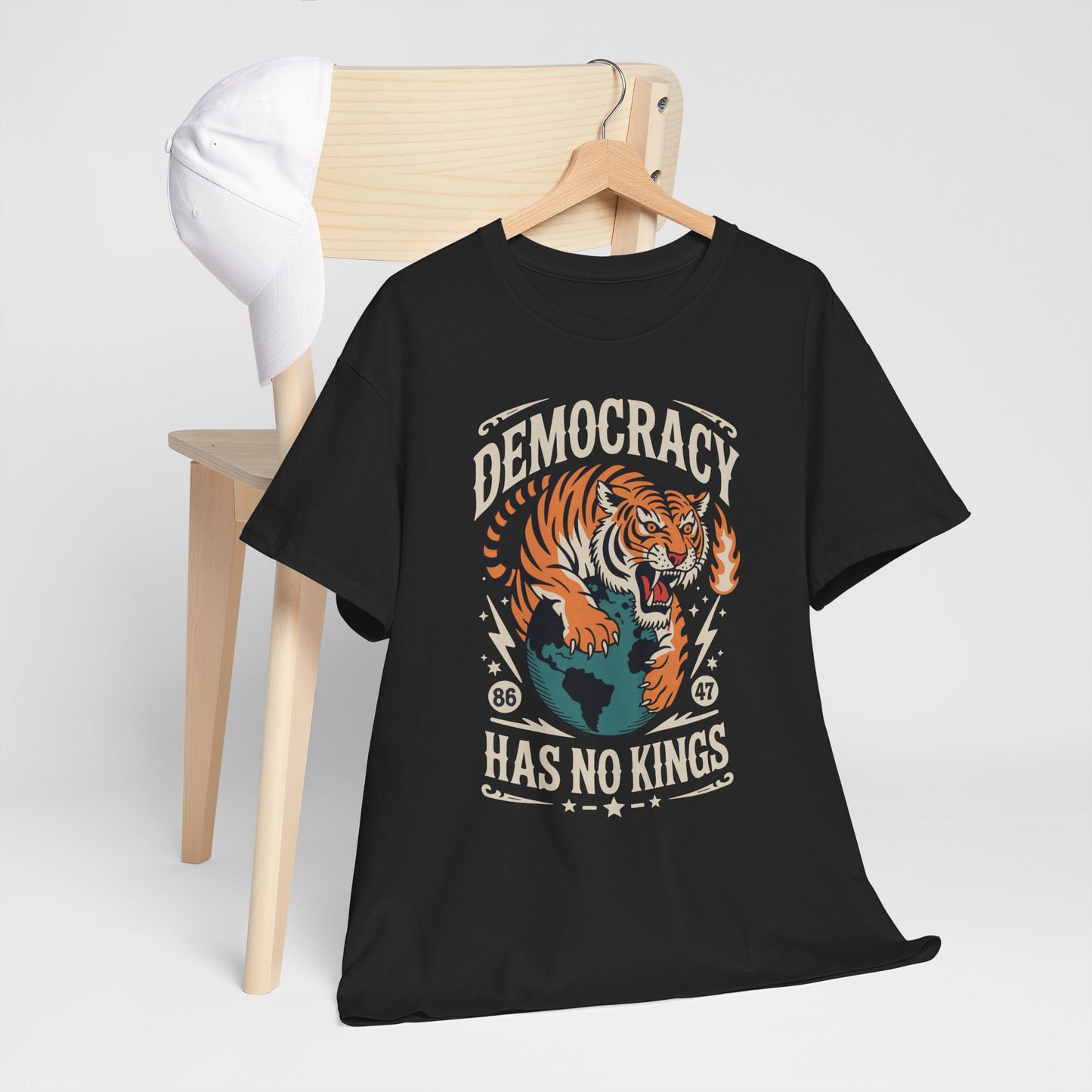Democracy Has No King 8647 Anti Trump America Social Justice T-Shirt