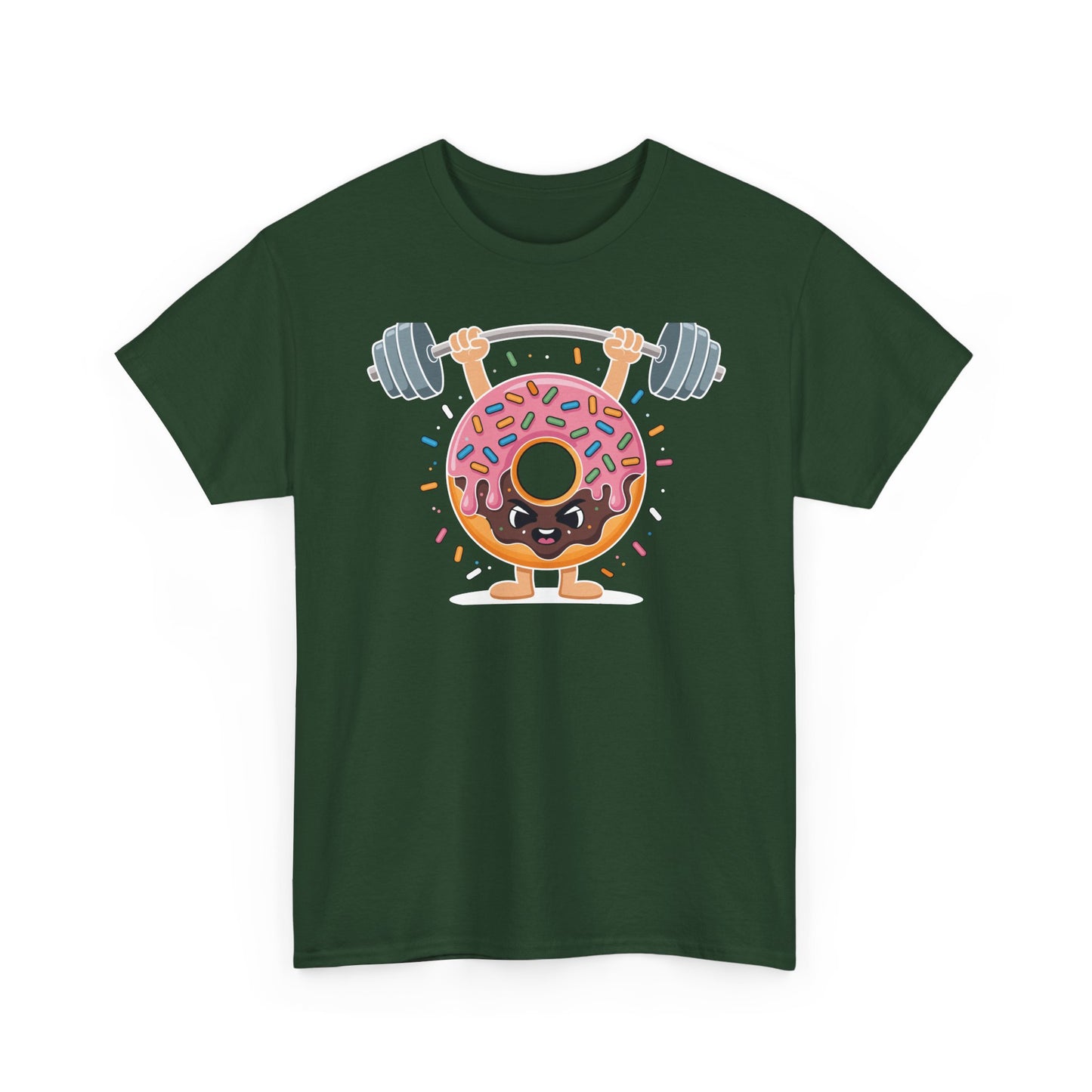Funny Weightlifing Fitness Workout Gym Donut Lover T-Shirt