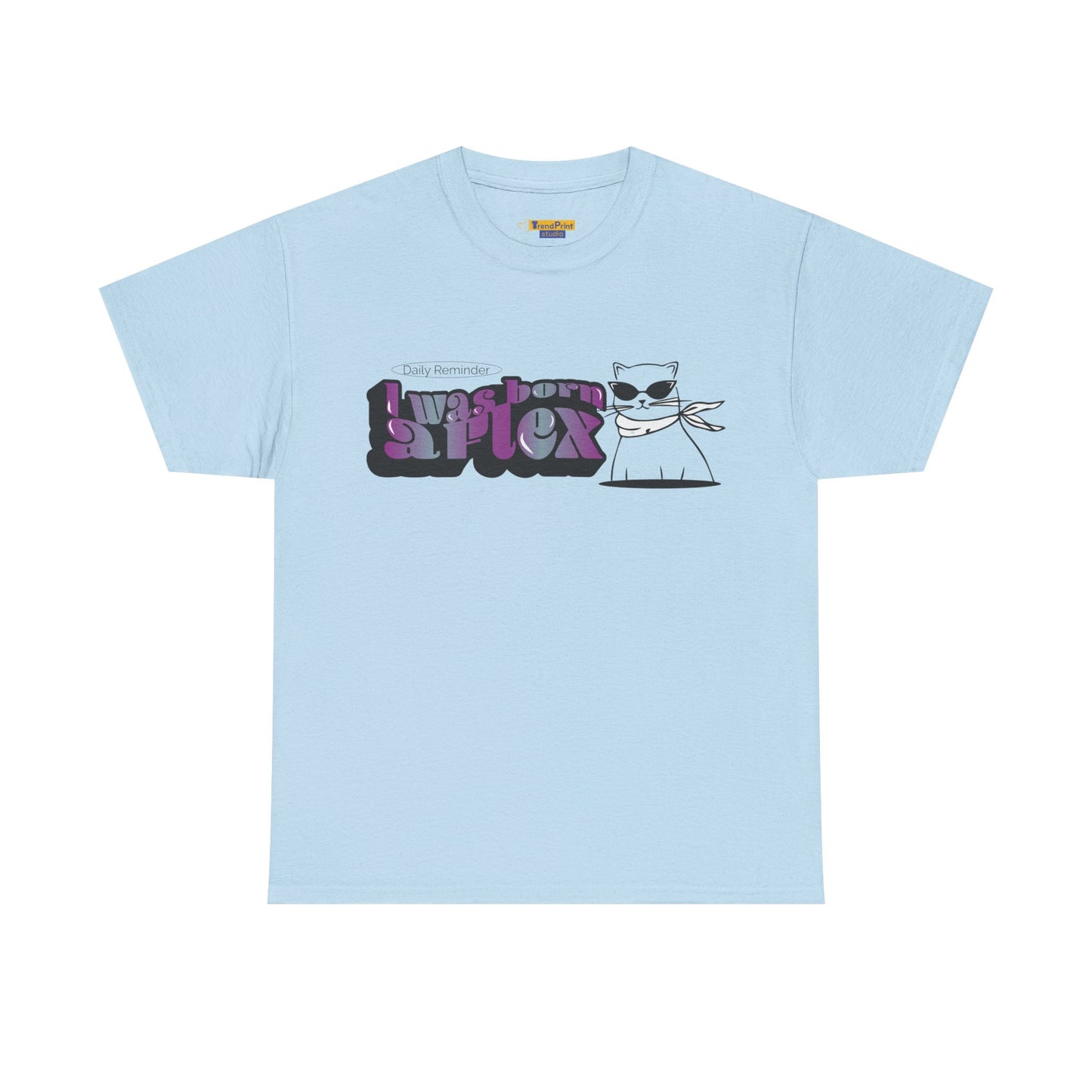 I Was Born A Flex Funny Confidence Quote T-Shirt