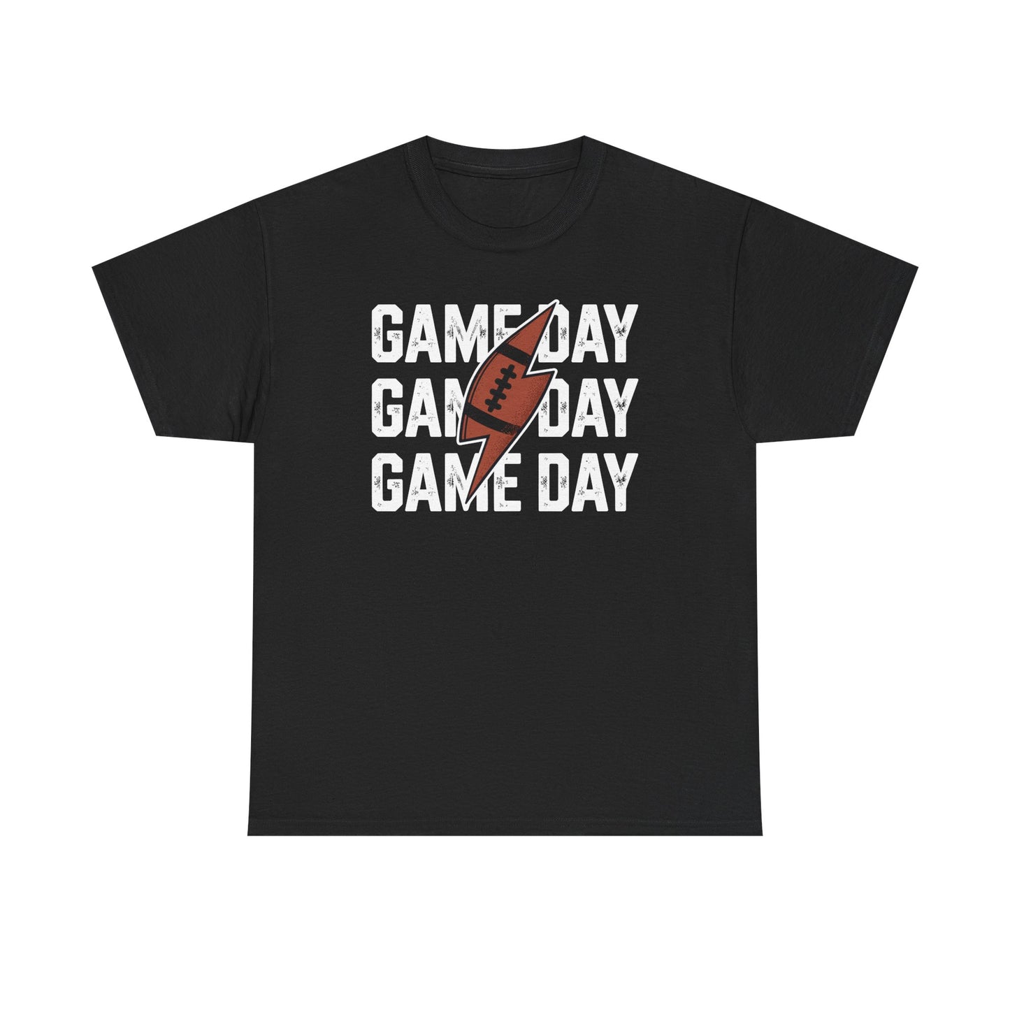 Vintage Game Day Football Lightning Bolt Funny Team Sport T-Shirt