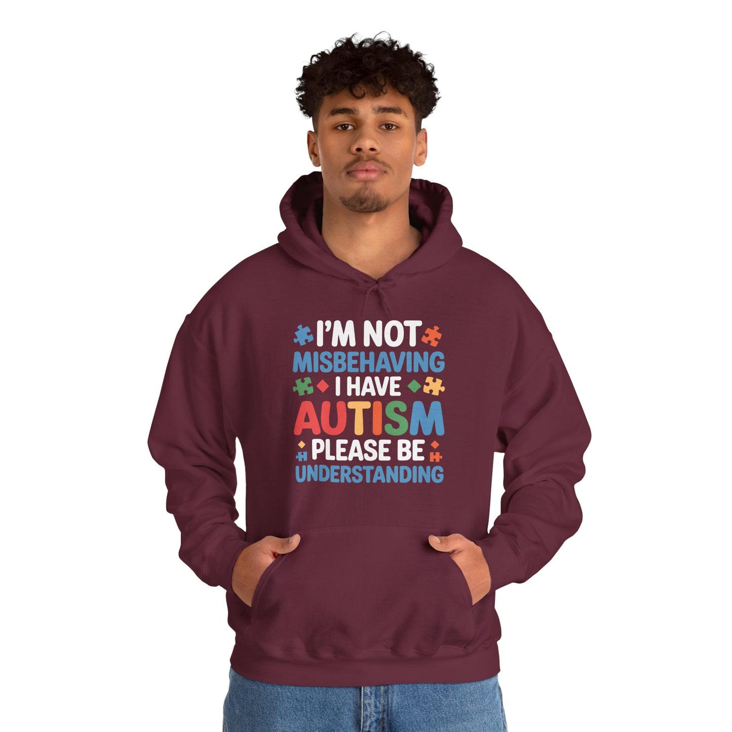 Autism Awareness I'm Not Misbehaving I Have Autism Hoodie