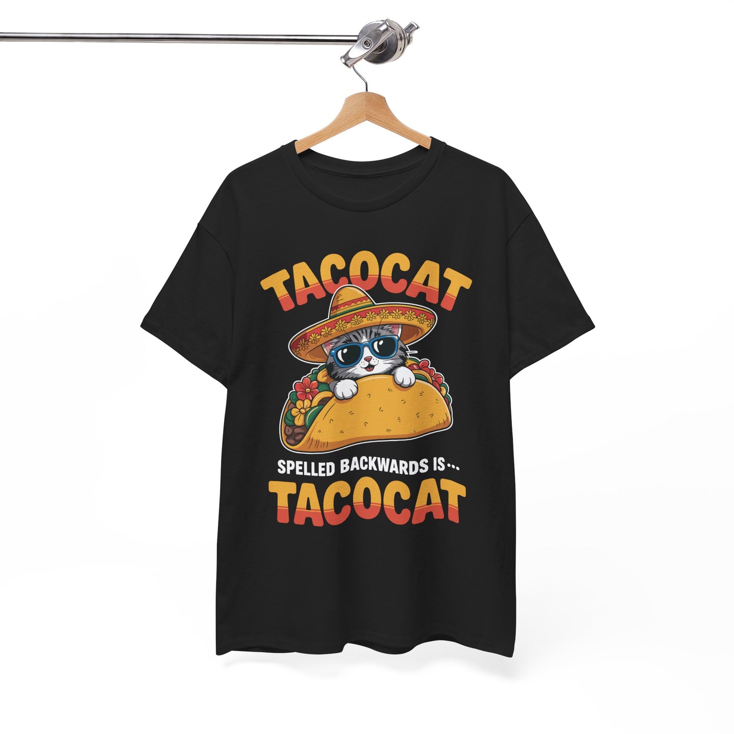 Tacocat Spelled Backwards Taco Cat Cinco De Mayo T-Shirt Men Women