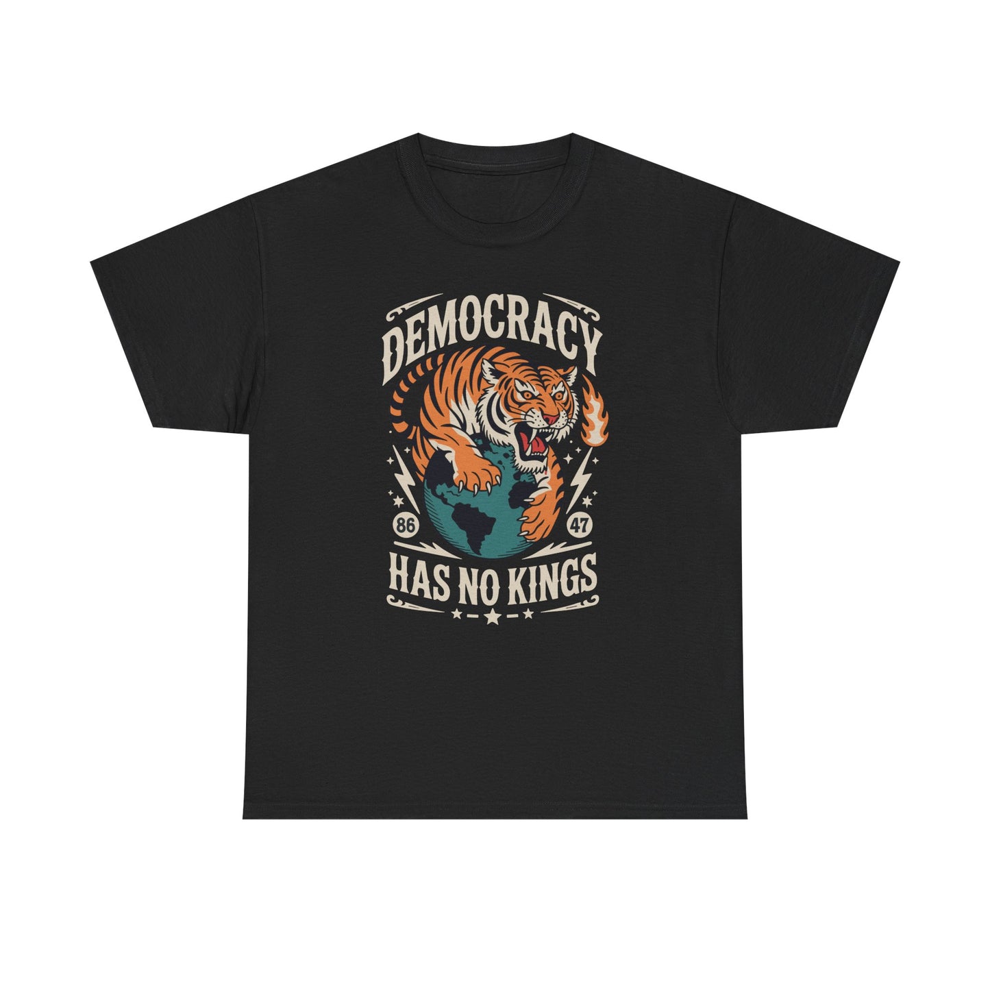 Democracy Has No King 8647 Anti Trump America Social Justice T-Shirt