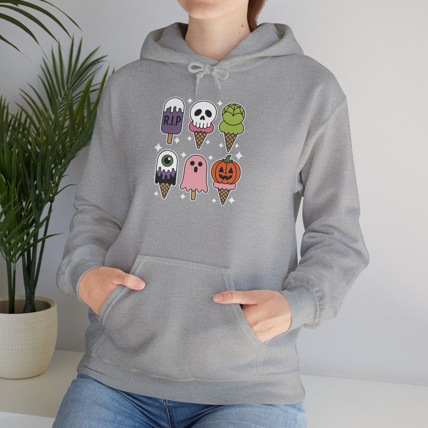 Horror Movie Summer Popsicle Halloween Ice Cream Summer-ween Hoodie for Men Women