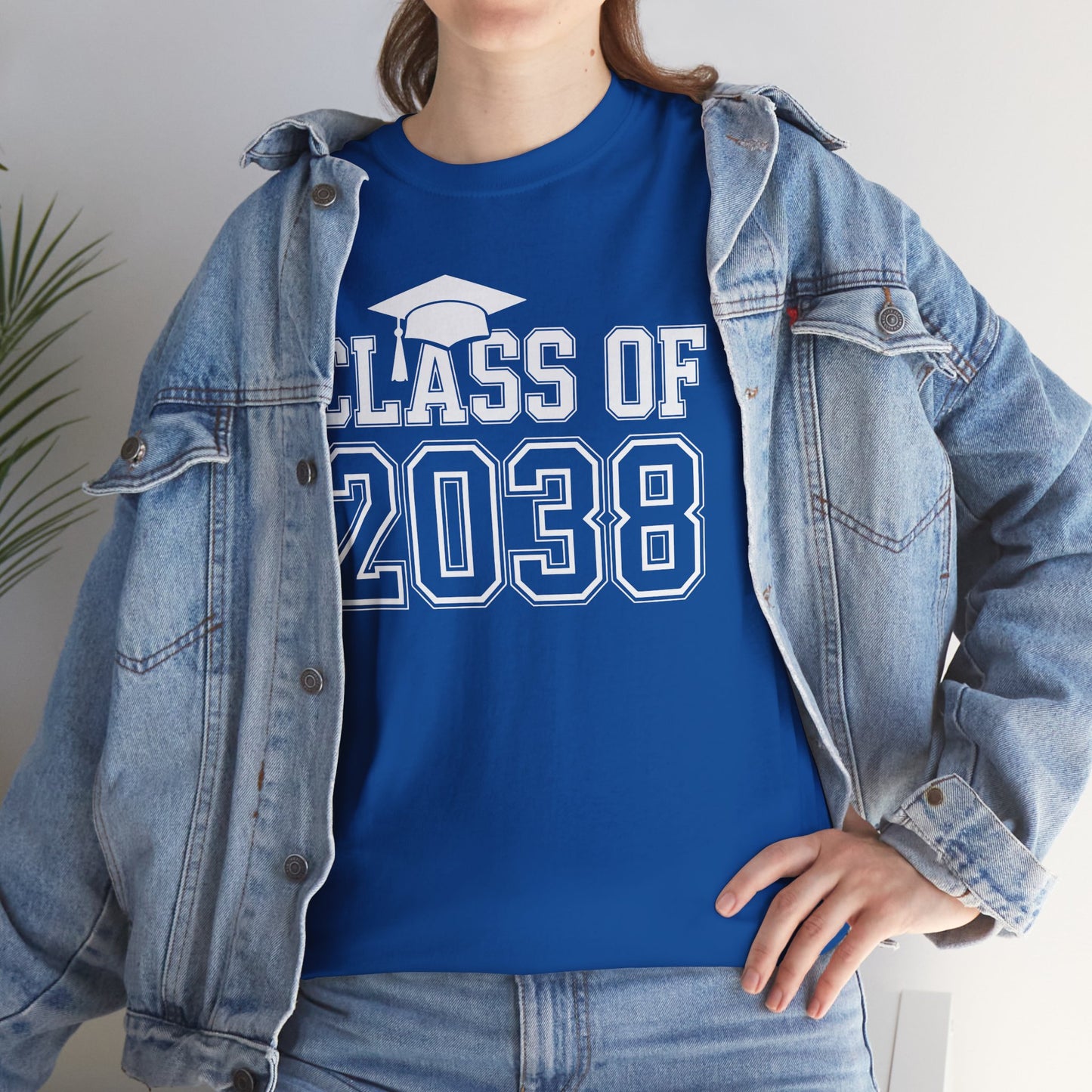 Class of 2038 Grow With Me Funny Kindergarten Back To School T-Shirt