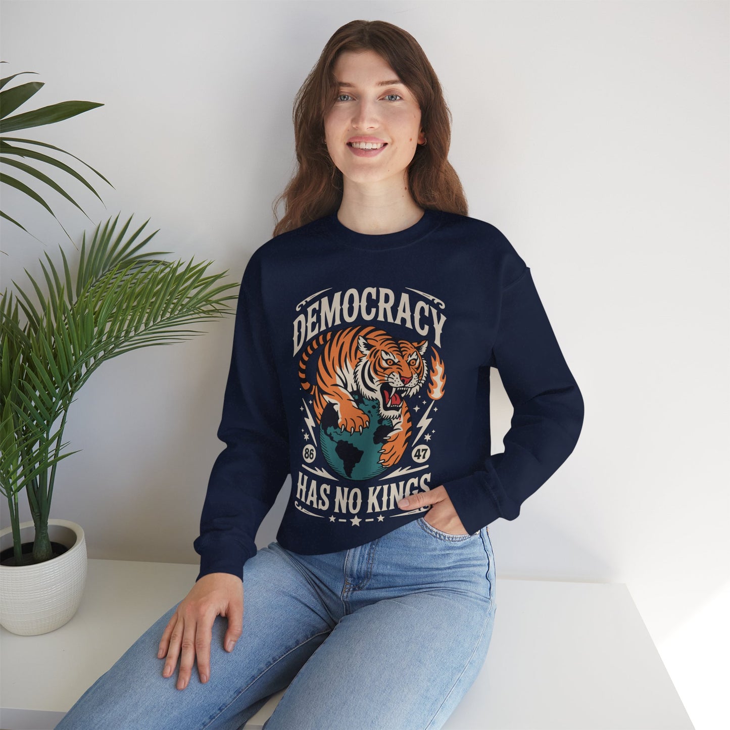 Democracy Has No King 8647 Anti Trump America Social Justice Sweatshirt