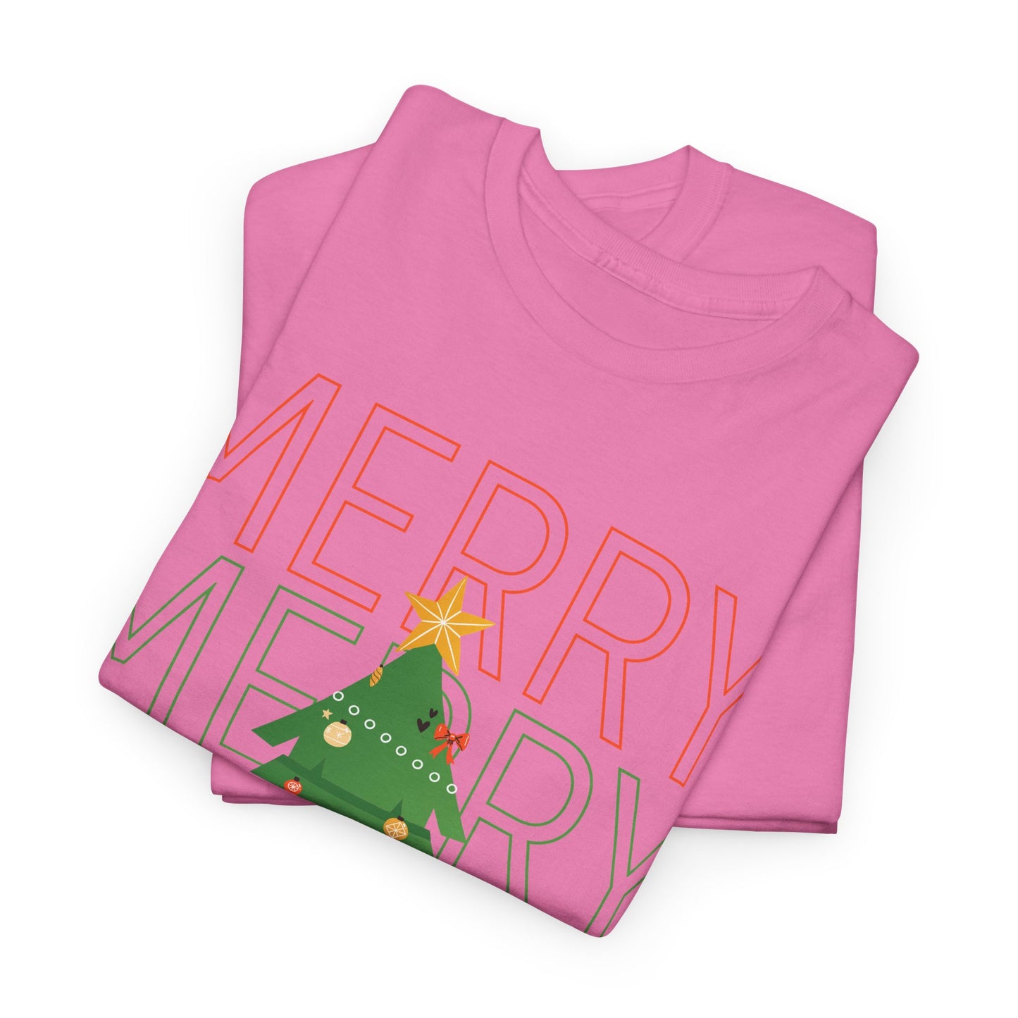 Merry and Bright Christmas Tee Cute Holiday Shirt for Men and Women