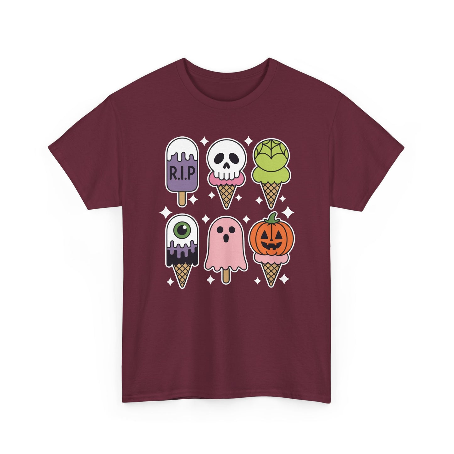 Horror Movie Summer Popsicle Halloween Ice Cream Summer-ween T-Shirt for Men Women