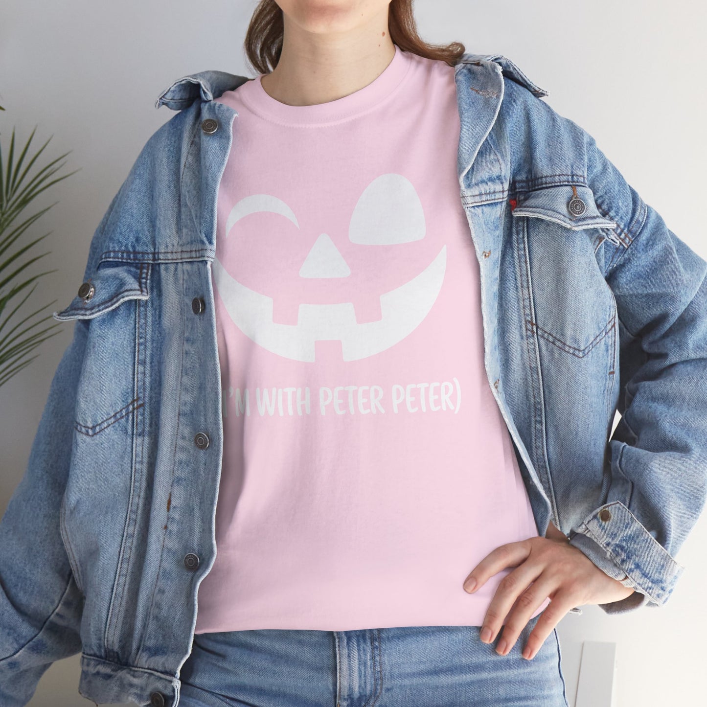 Im With Peter Couple Halloween Adult Eater Pumpkin T-Shirt