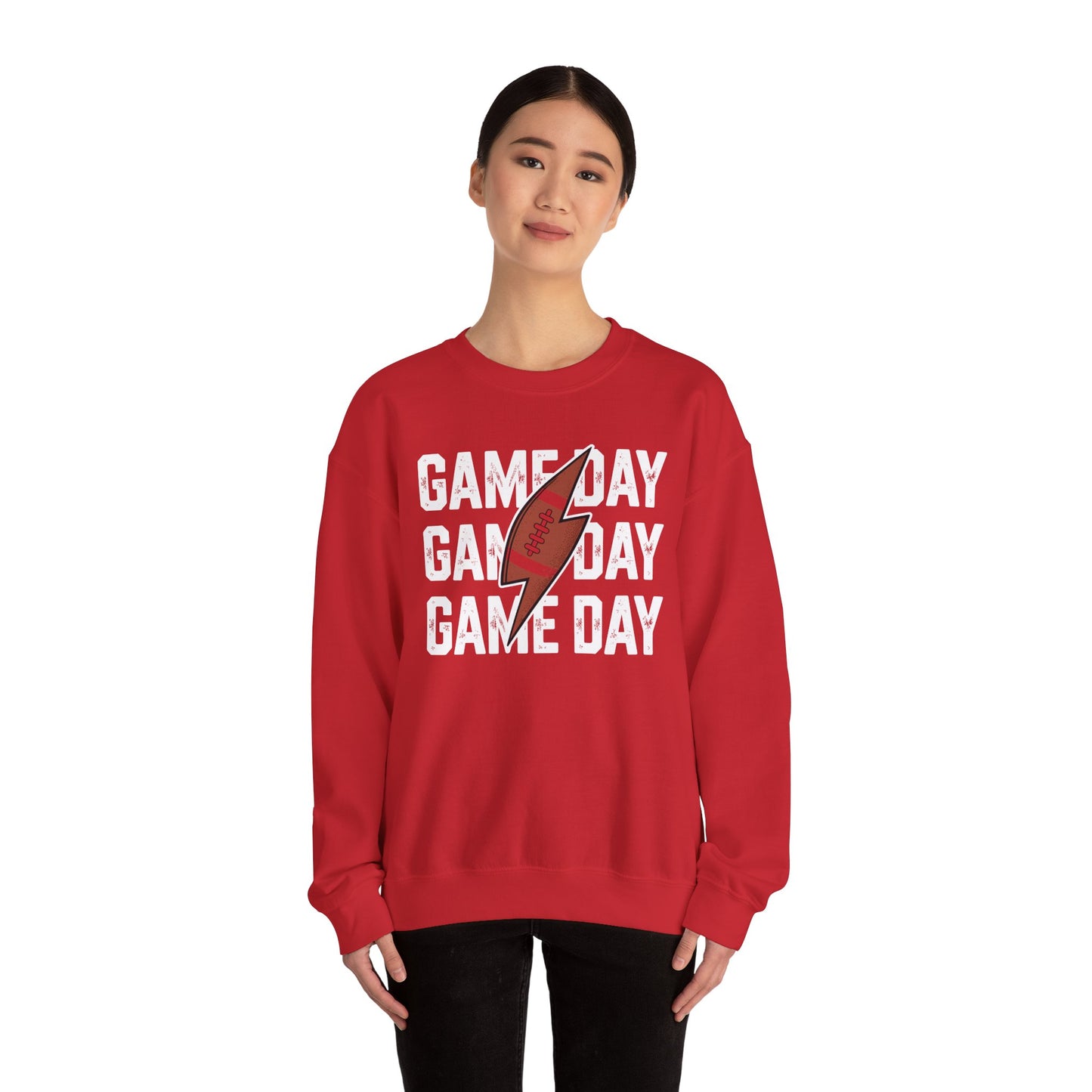 Vintage Game Day Football Lightning Bolt Funny Team Sport Sweatshirt