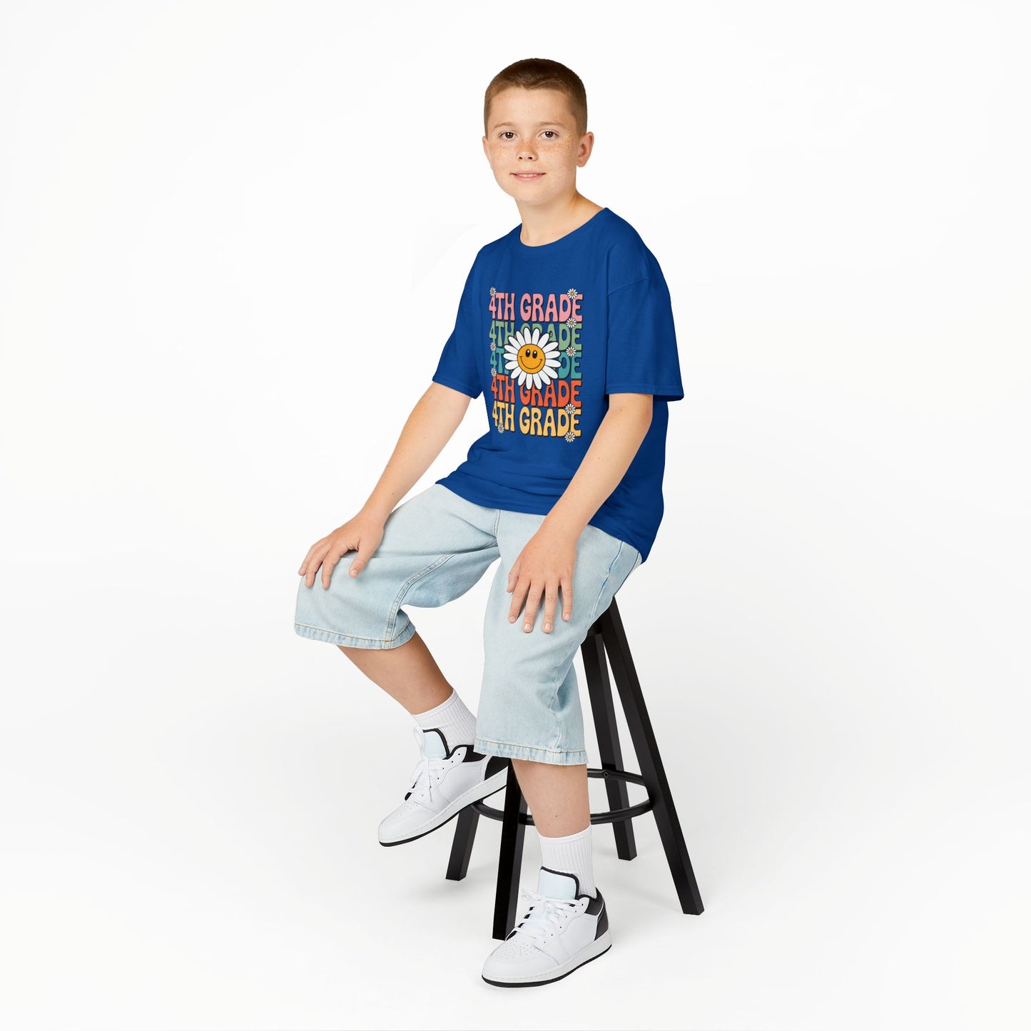 Groovy 4th Grade Back To School First Day of Fourth Grade T-Shirt