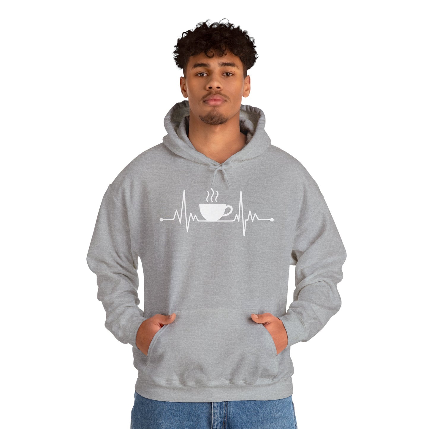 Coffee Heartbeat Drinking Coffee Hoodie