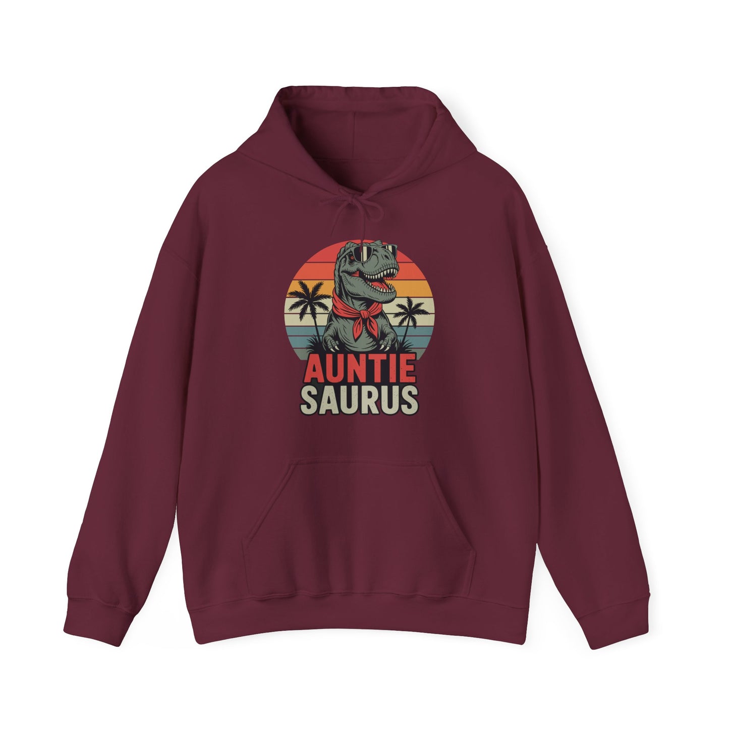 Auntiesaurus T Rex Dinosaur Auntie Saurus Family Matching Hoodie