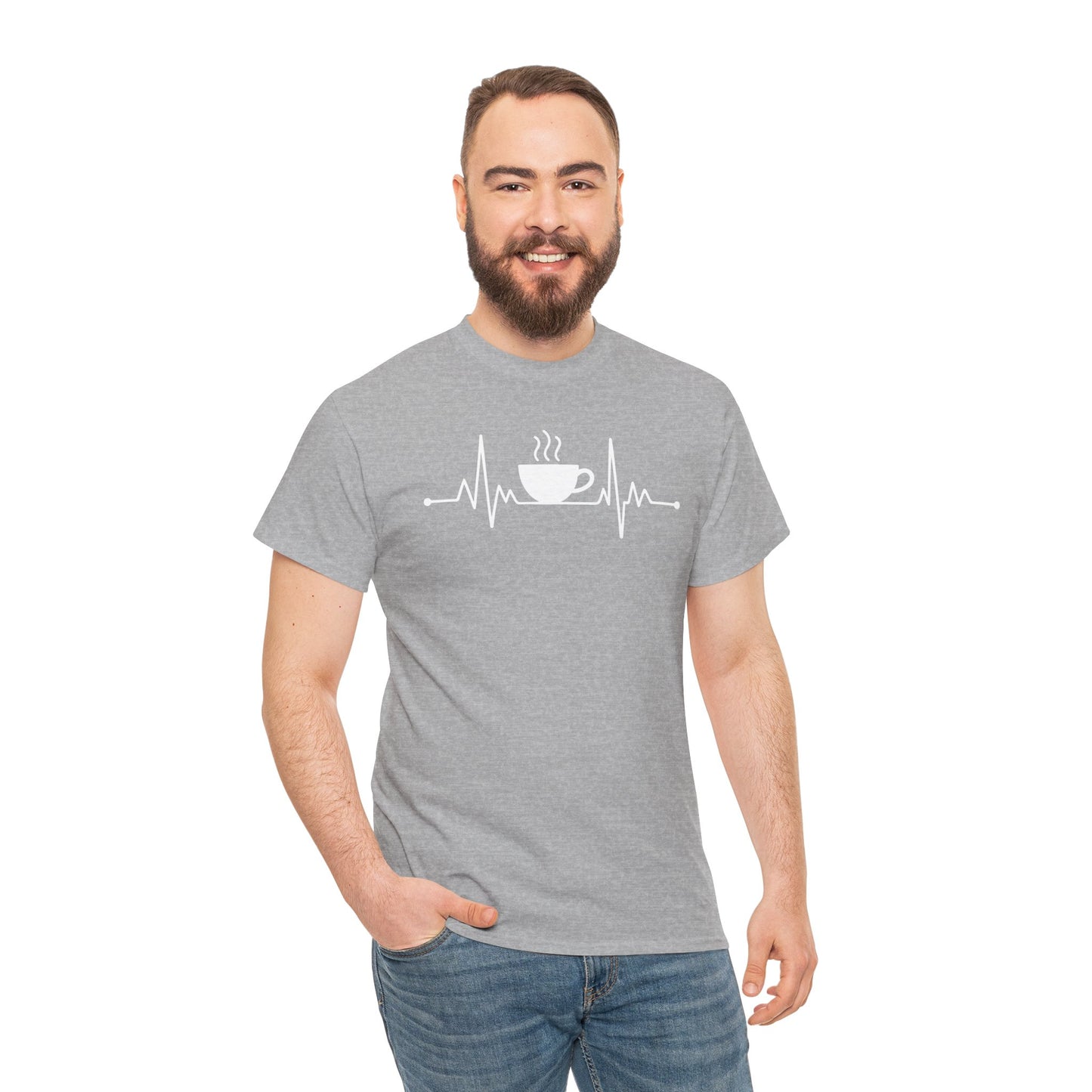 Coffee Heartbeat Drinking Coffee T-Shirt