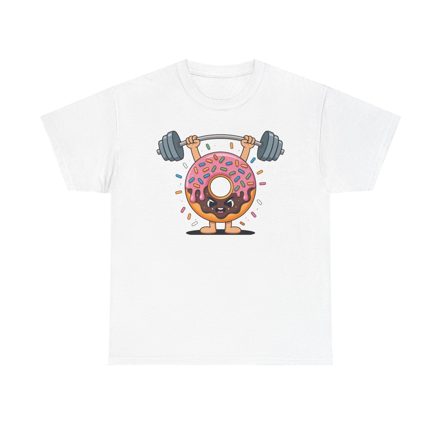 Funny Weightlifing Fitness Workout Gym Donut Lover T-Shirt