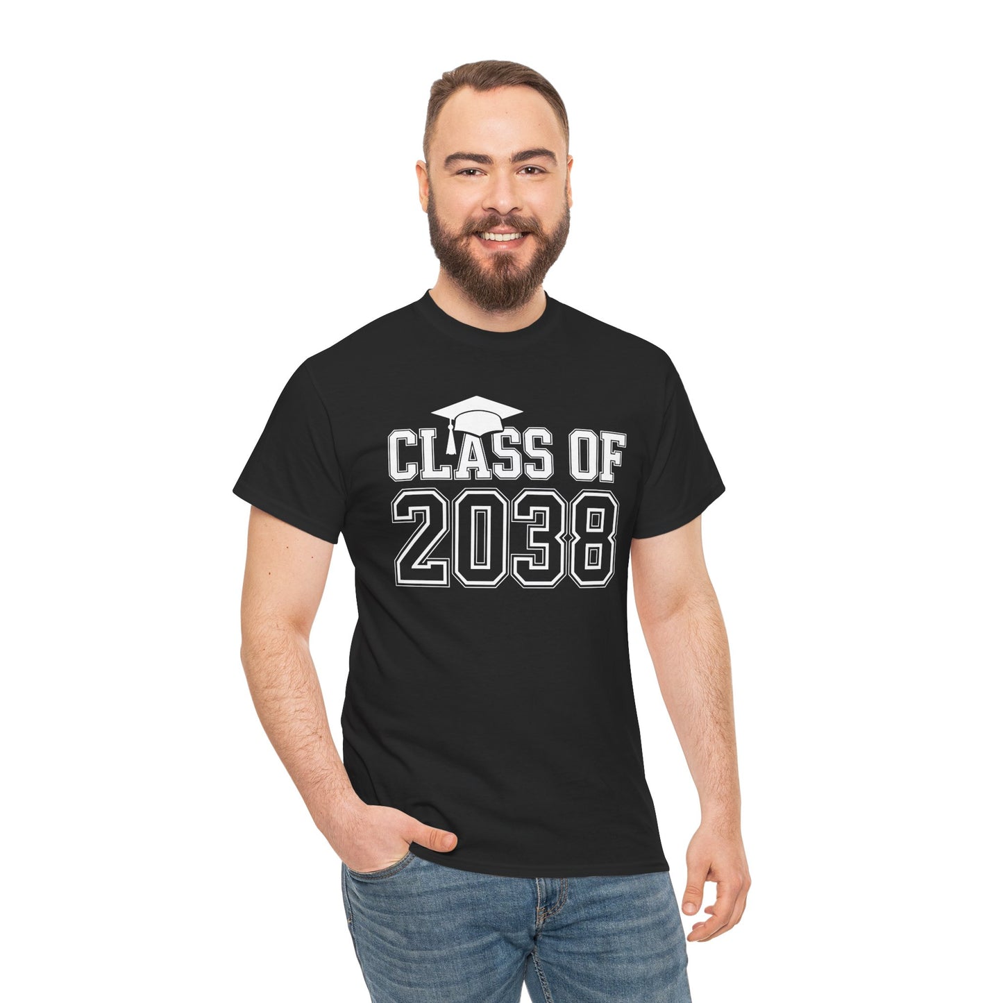 Class of 2038 Grow With Me Funny Kindergarten Back To School T-Shirt