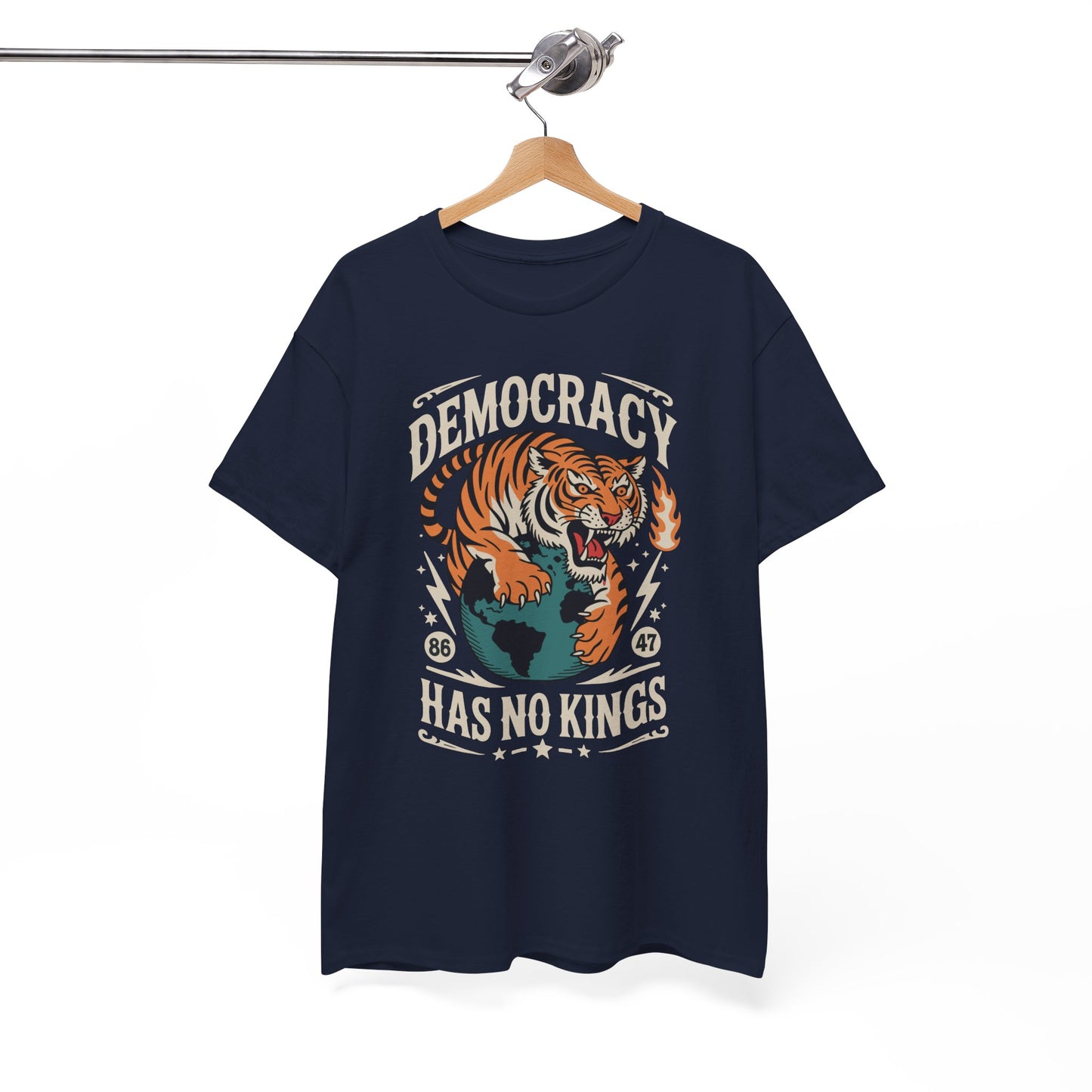 Democracy Has No King 8647 Anti Trump America Social Justice T-Shirt