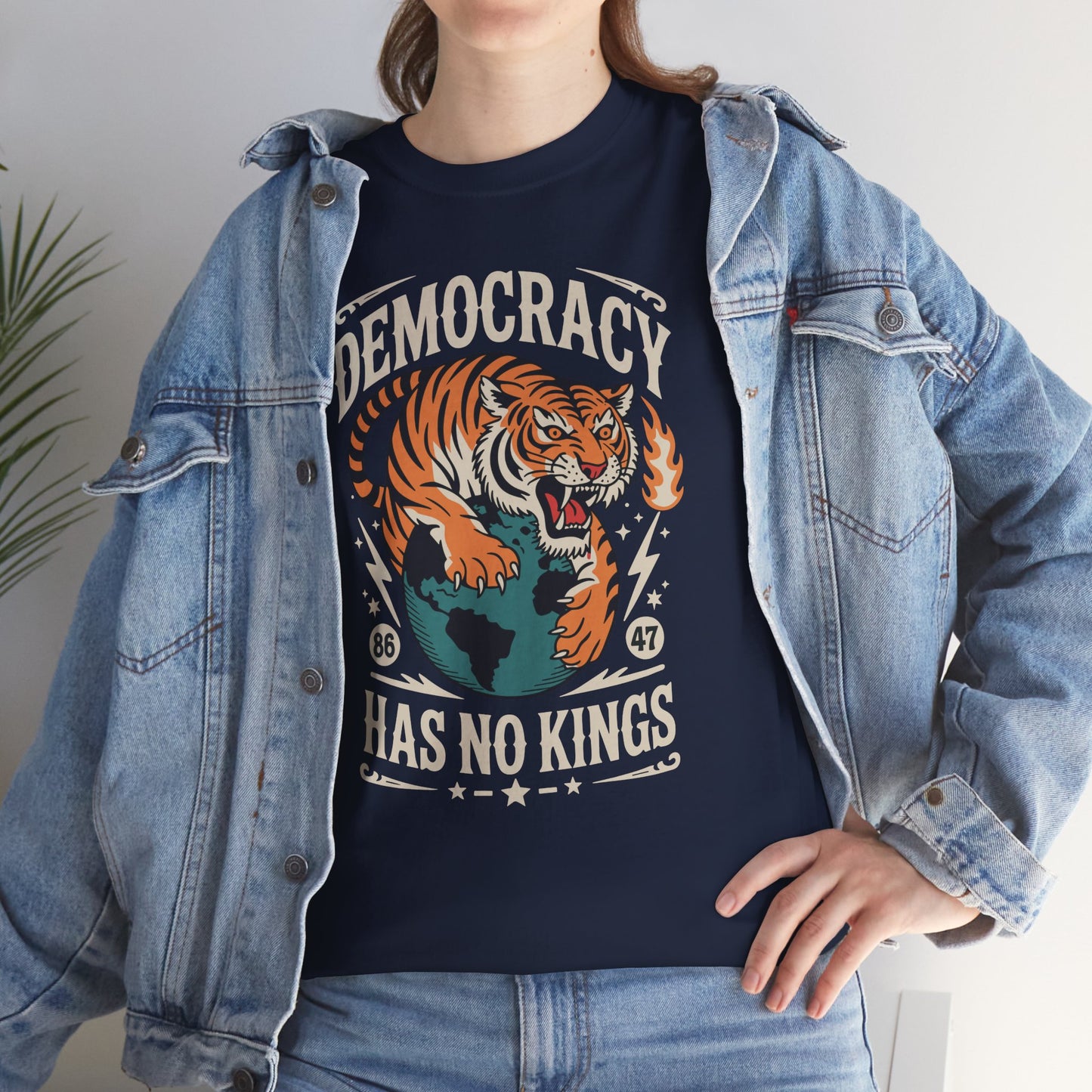 Democracy Has No King 8647 Anti Trump America Social Justice T-Shirt