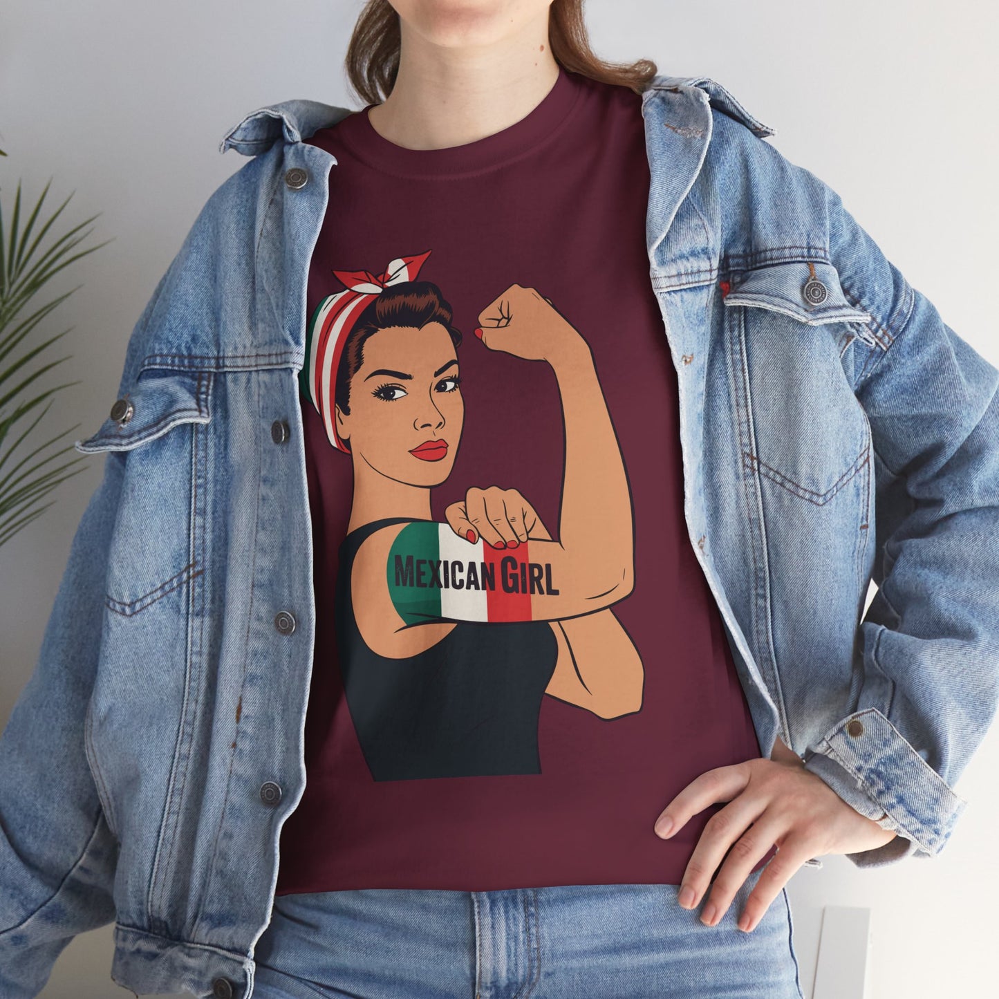 Mexican Girl Mujer Rosie Riveter Cinco De Mayo Fiesta T-Shirt Women