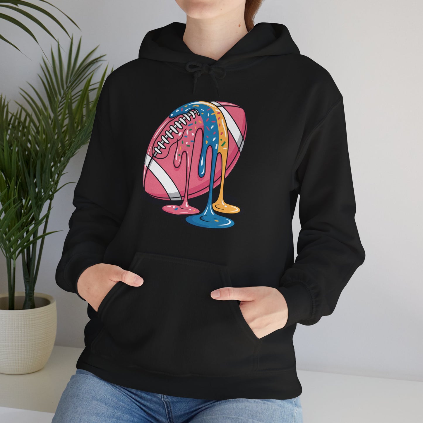 Football Drip For Lineman WR QB RB Ice Cream Sprinkles Hoodie
