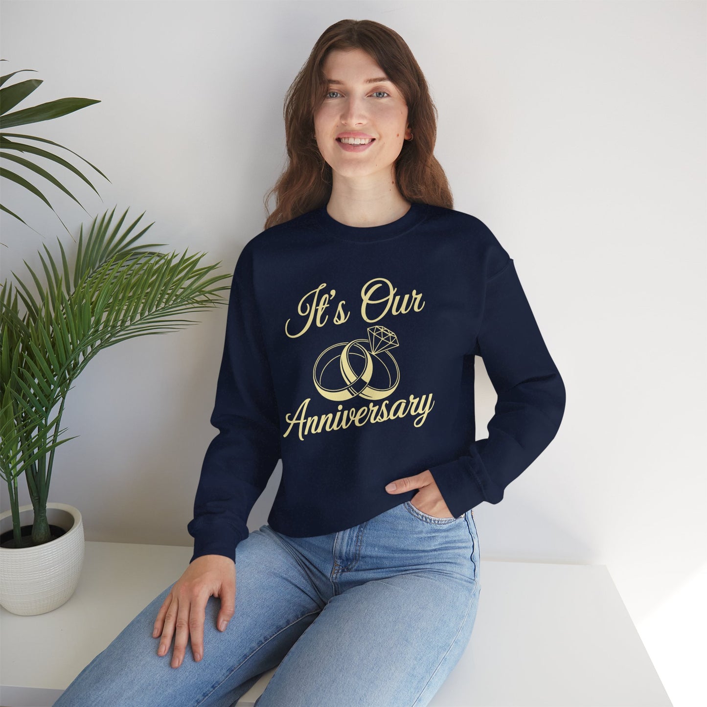 It's Our Anniversary Shirts for Married Couples Husband Wife Sweatshirt
