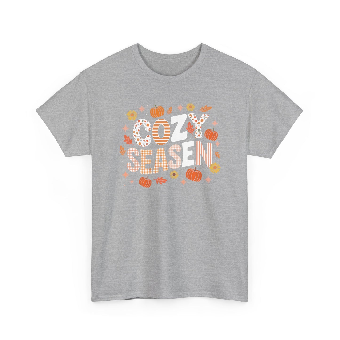 Cozy Season Autumn Fall Vibes Halloween Thanksgiving Pumpkin T-Shirt
