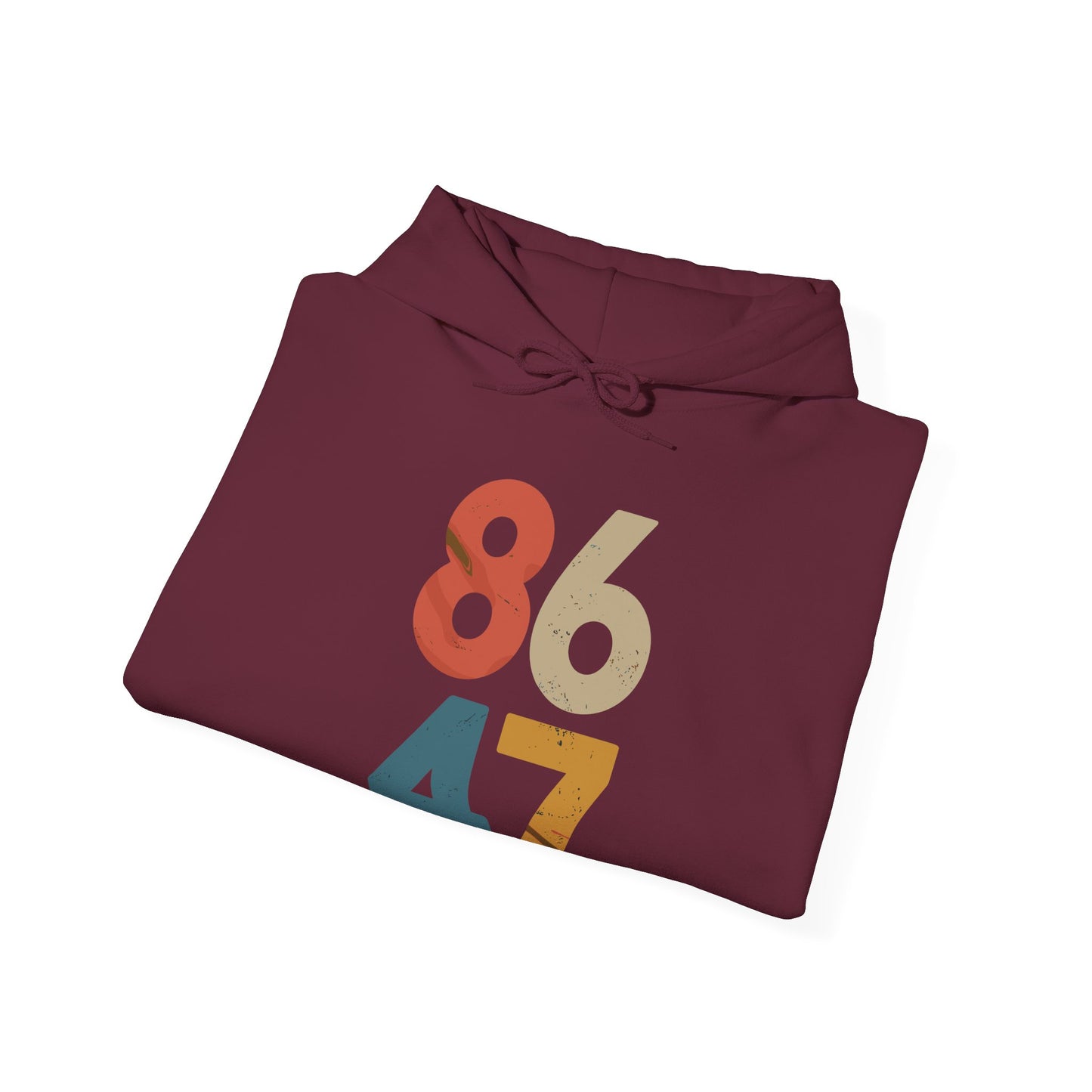 Classic Vintage 80s Style 86 47 Anti Trump Hoodie