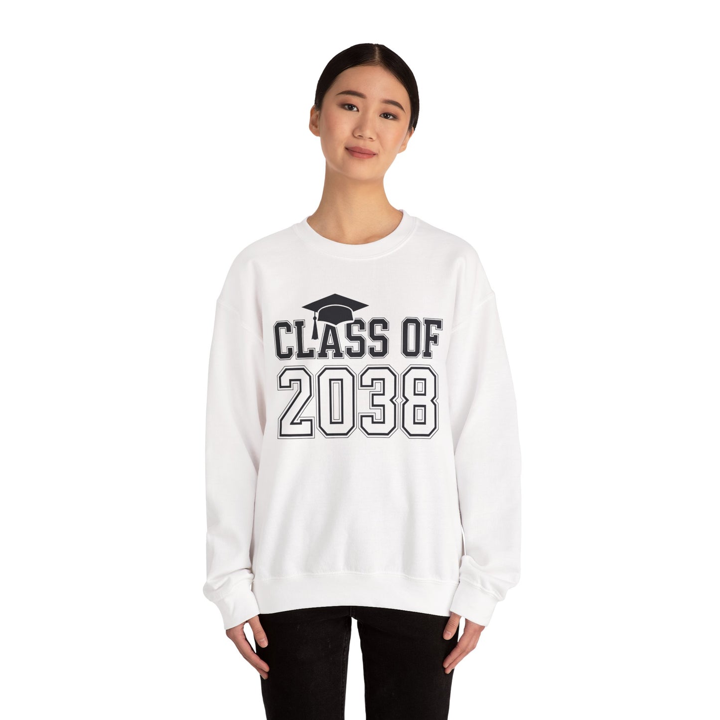 Class of 2038 Grow With Me Funny Kindergarten Back To School Sweatshirt