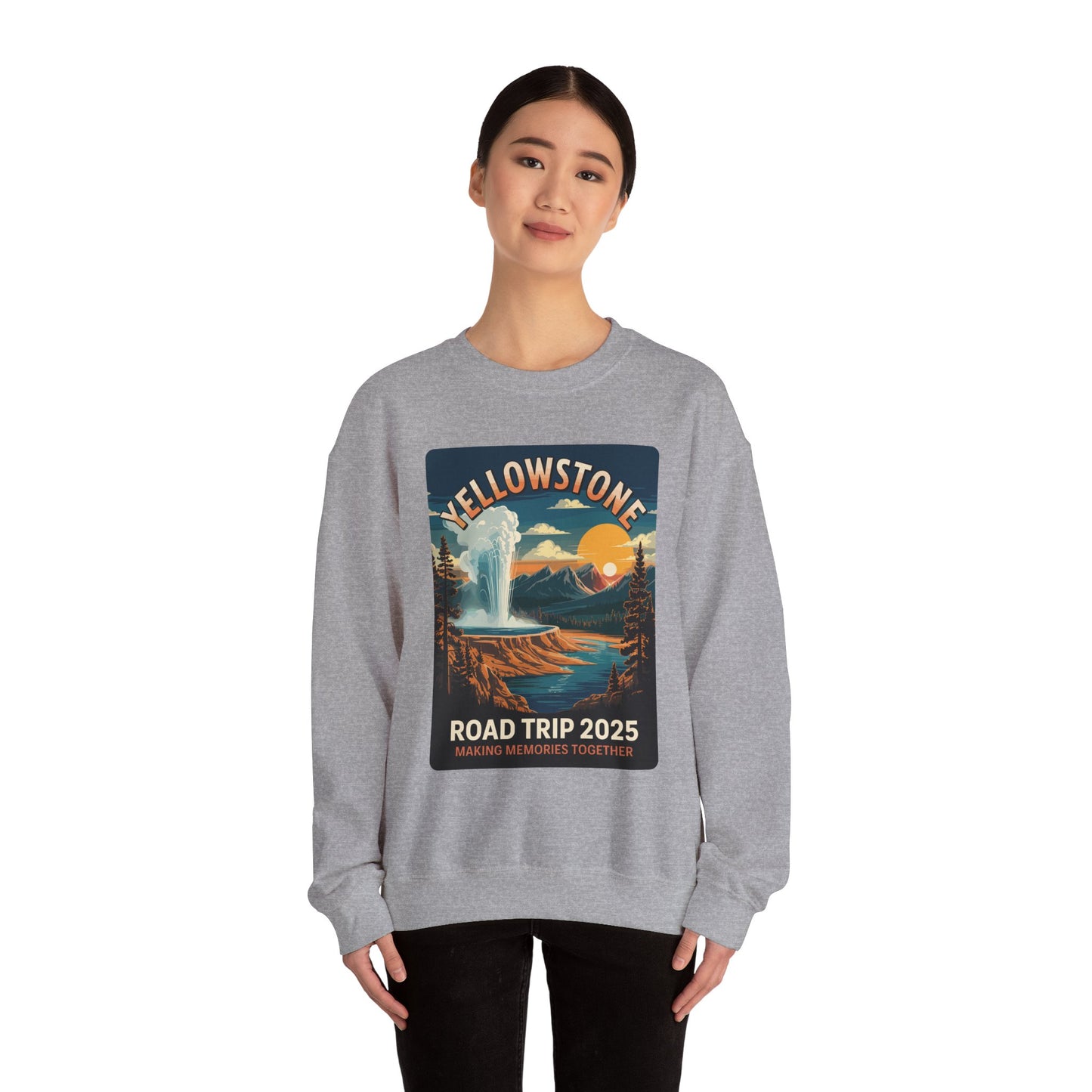 Yellowstone Family Road Trip 2025 National Park Outdoor Sweatshirt