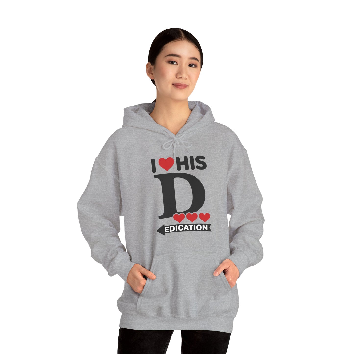 Funny Valentine's Day Couple Matching I Love His Dedication Hoodie