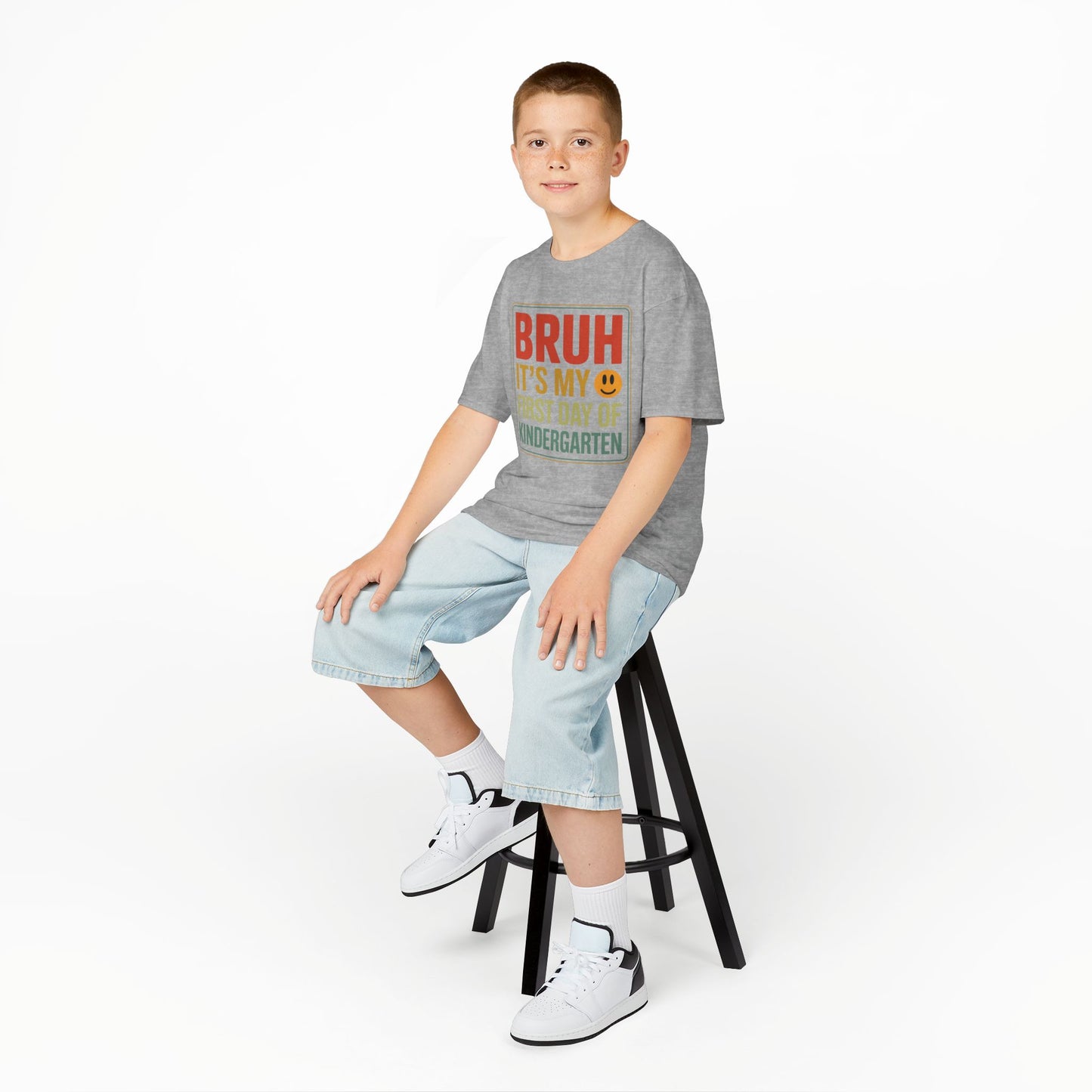 Bruh Its My First Day Of Kindergarten Back To School Kids T-Shirt