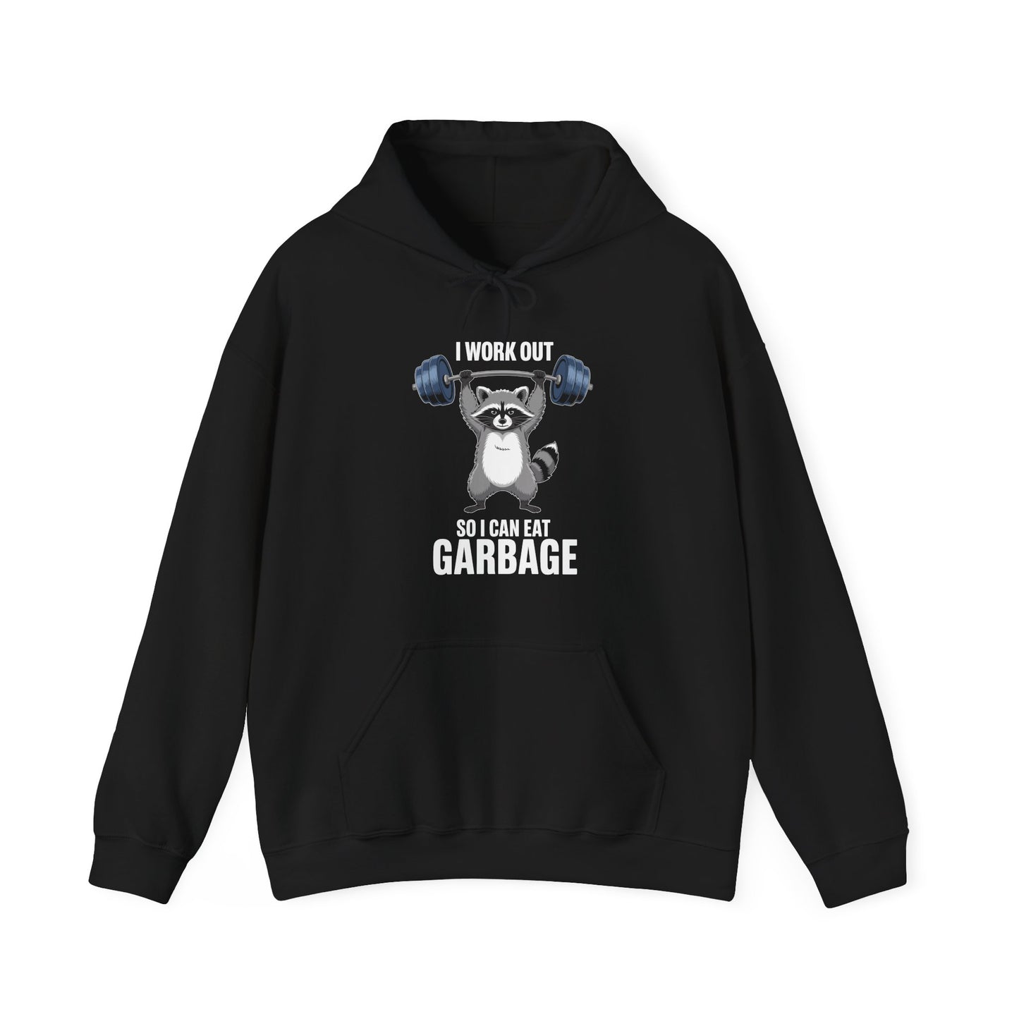 Raccoon Deadlift Bodybuilding Animal Funny Gym Fitness Hoodie
