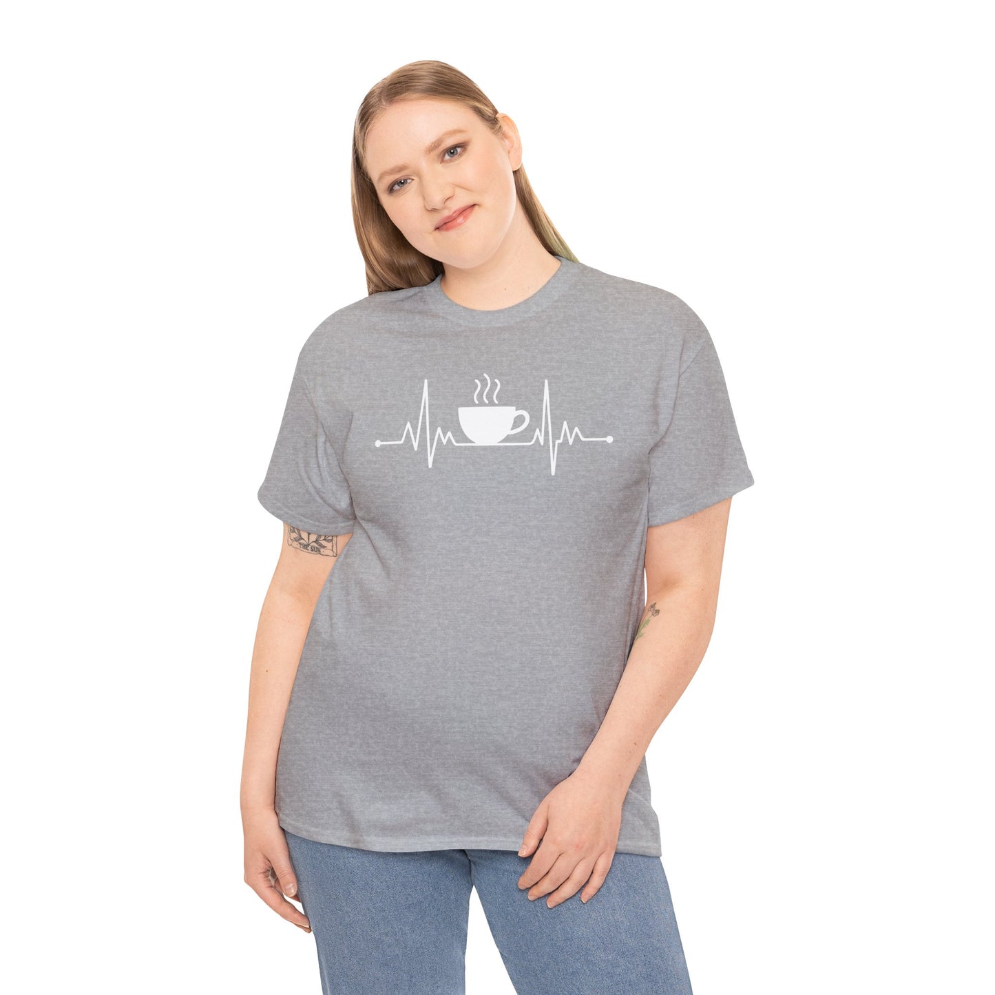 Coffee Heartbeat Drinking Coffee T-Shirt