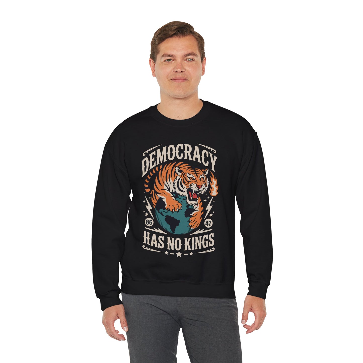 Democracy Has No King 8647 Anti Trump America Social Justice Sweatshirt