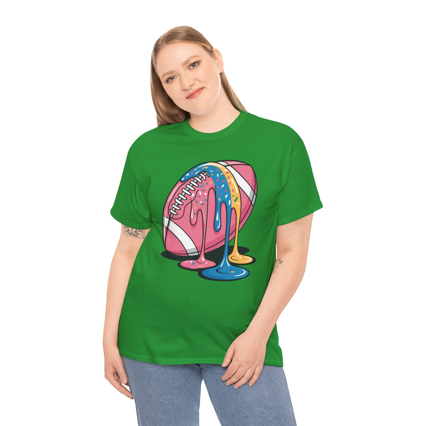 Football Drip For Lineman WR QB RB Ice Cream Sprinkles T-Shirt